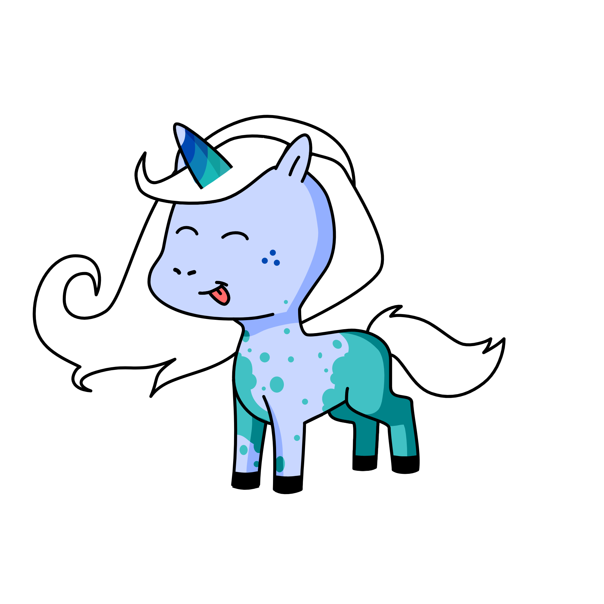 snowy, the unicorn