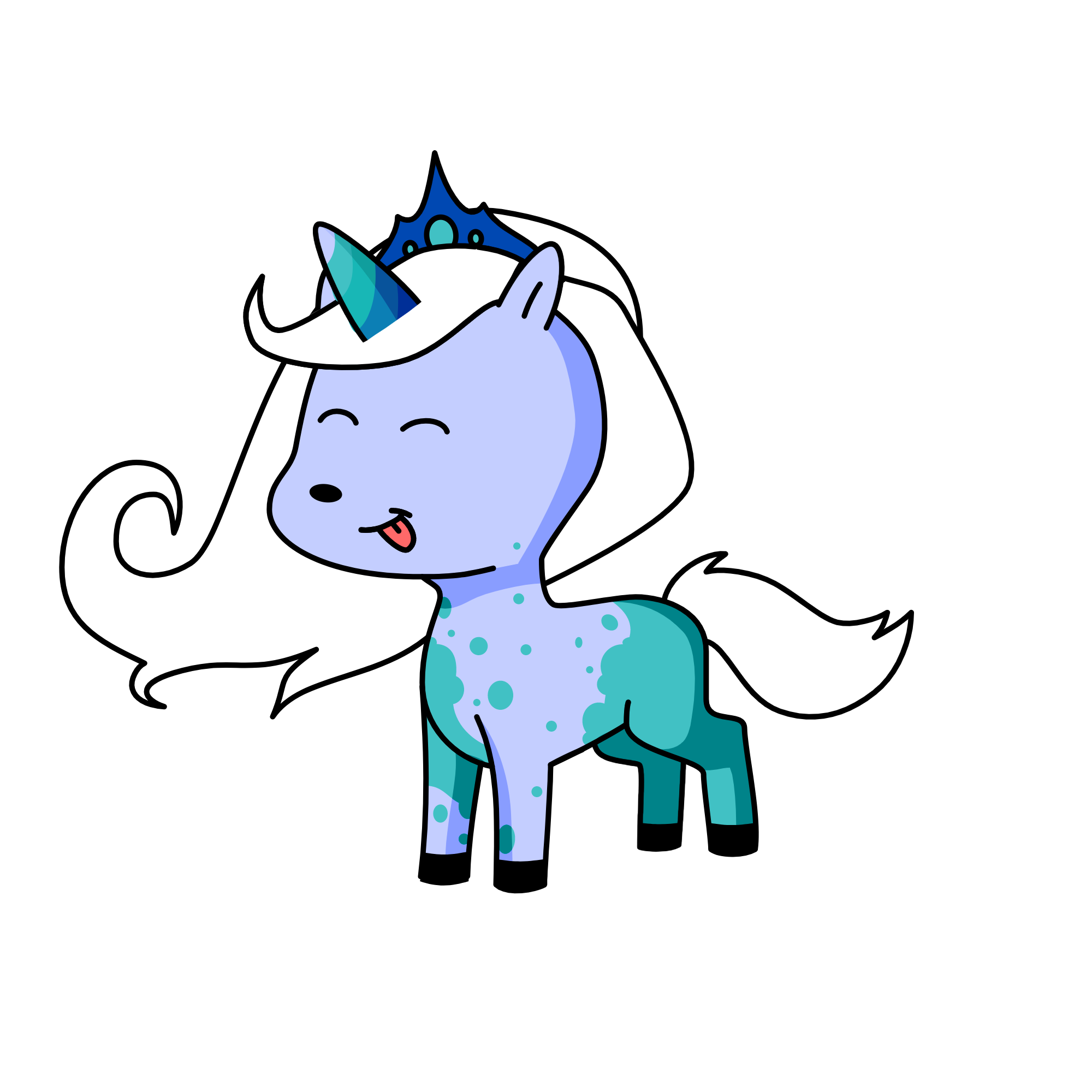 snowy, the unicorn
