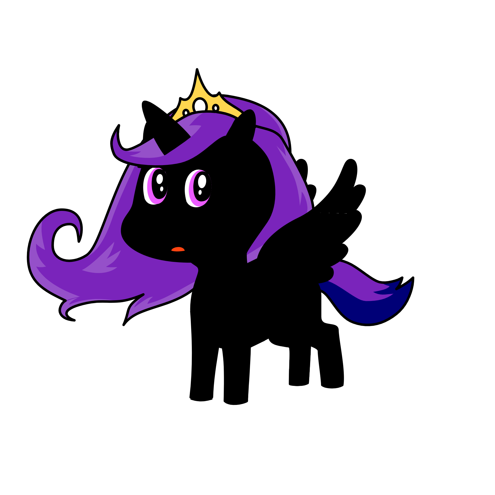 dark night, the unicorn