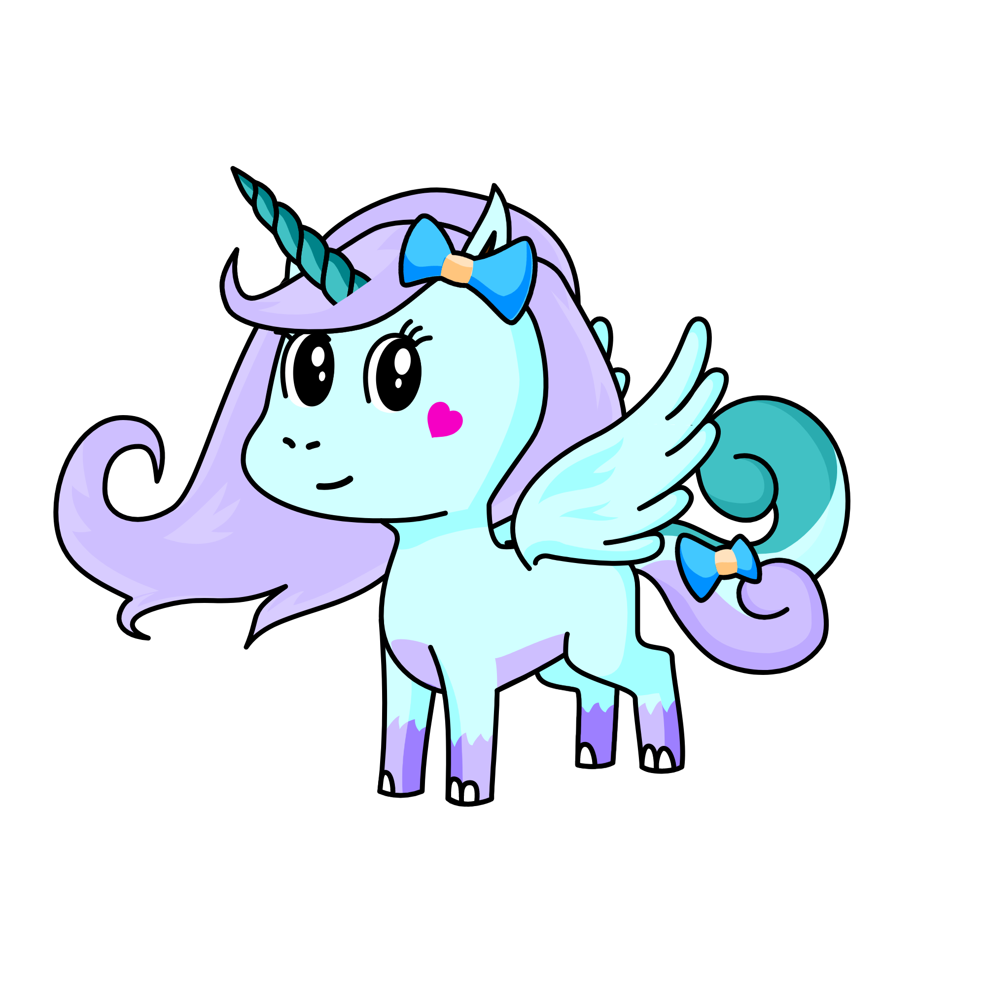 Angela The Angel, the unicorn