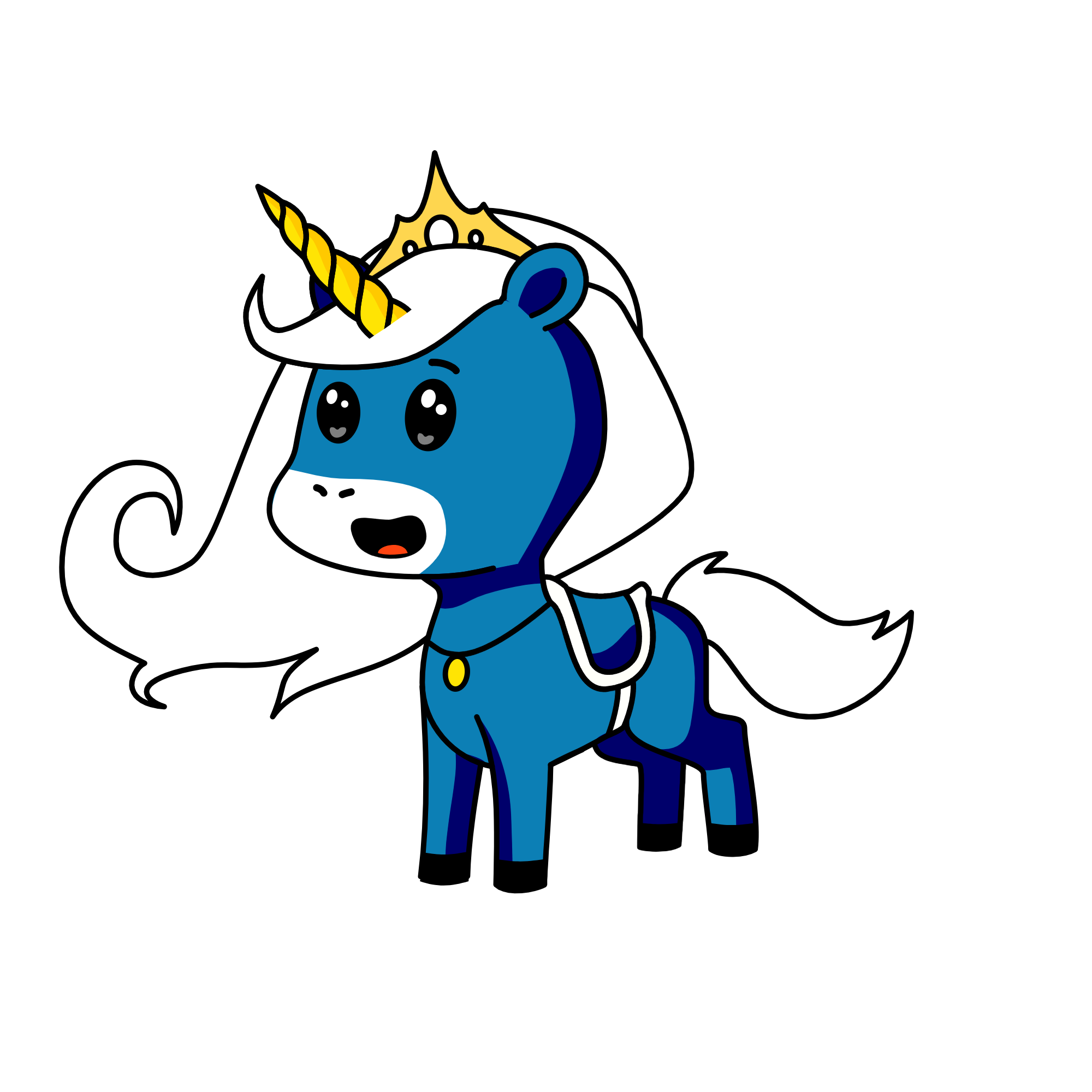 Keira queen of snow, the unicorn