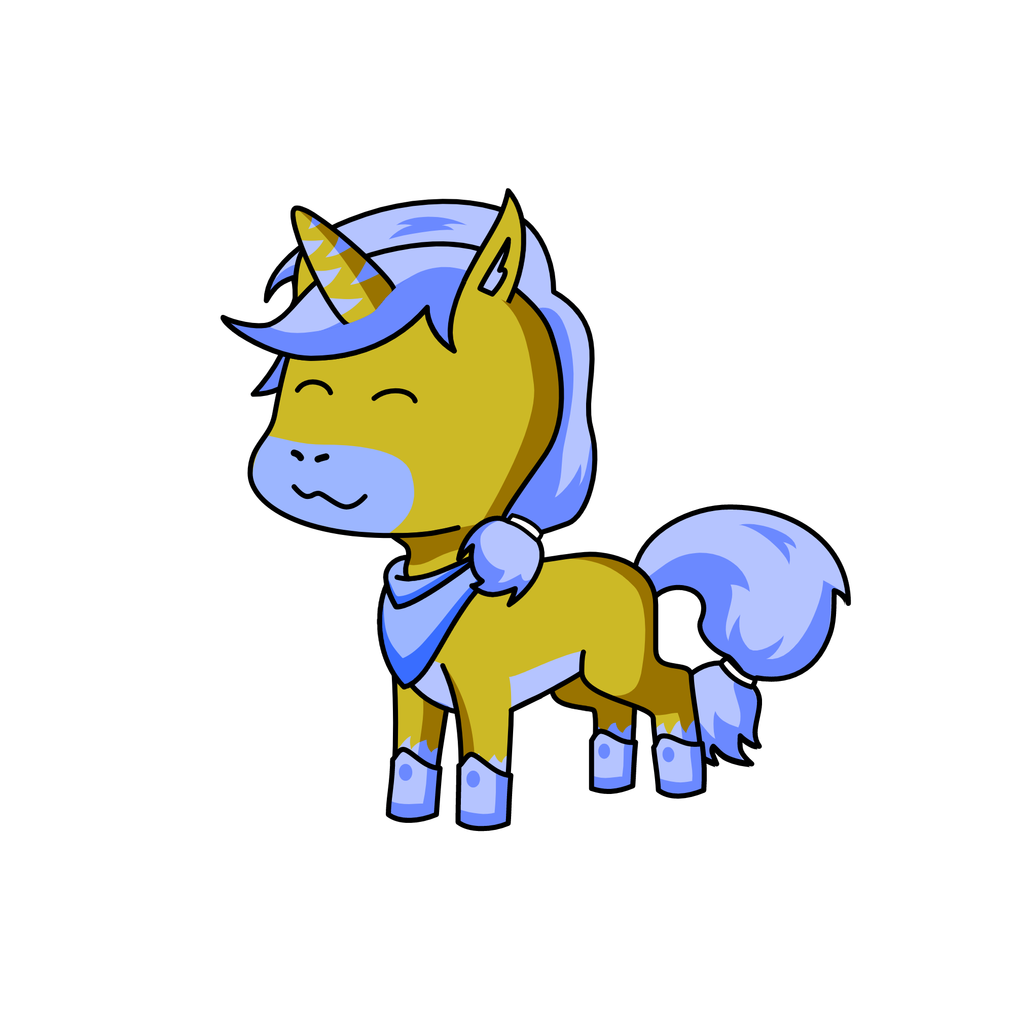 small dog, the unicorn