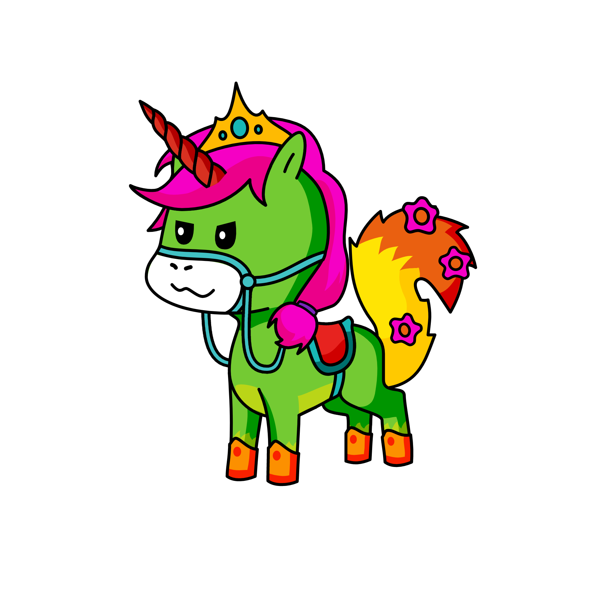 Princess Pinecone, the unicorn