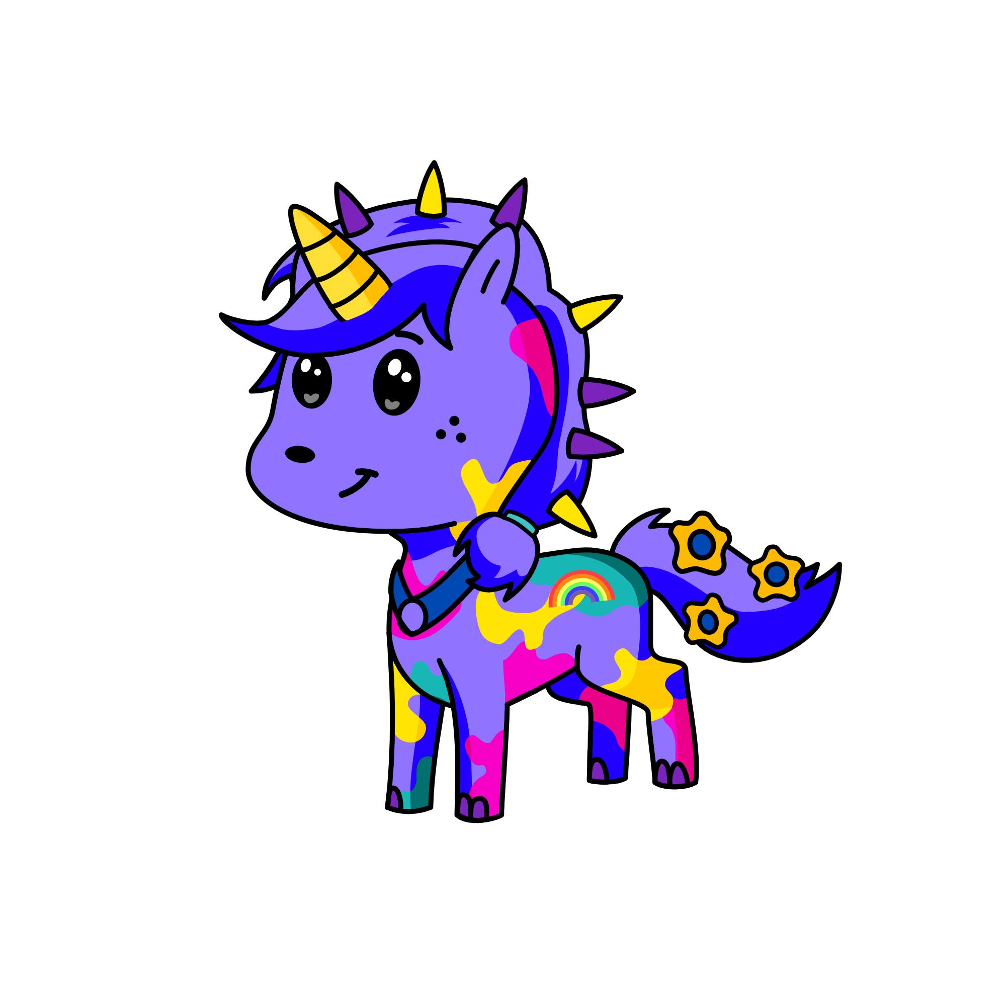 Rainbow The UniDog, the unicorn