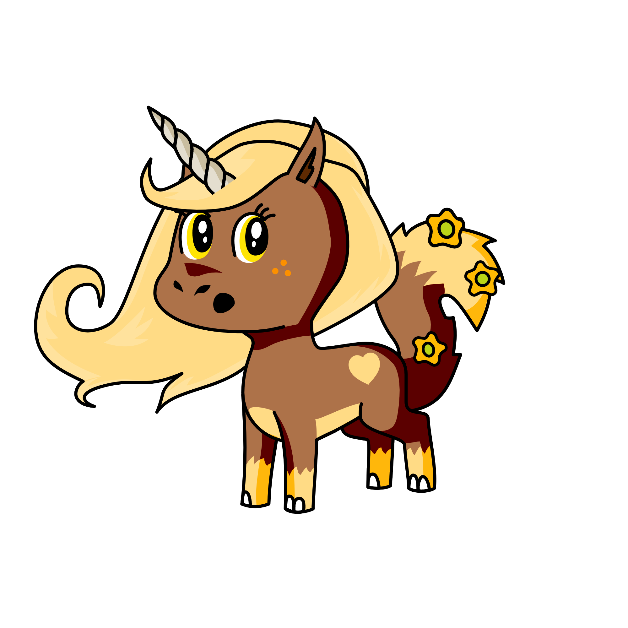 Rufus The UniDog, the unicorn
