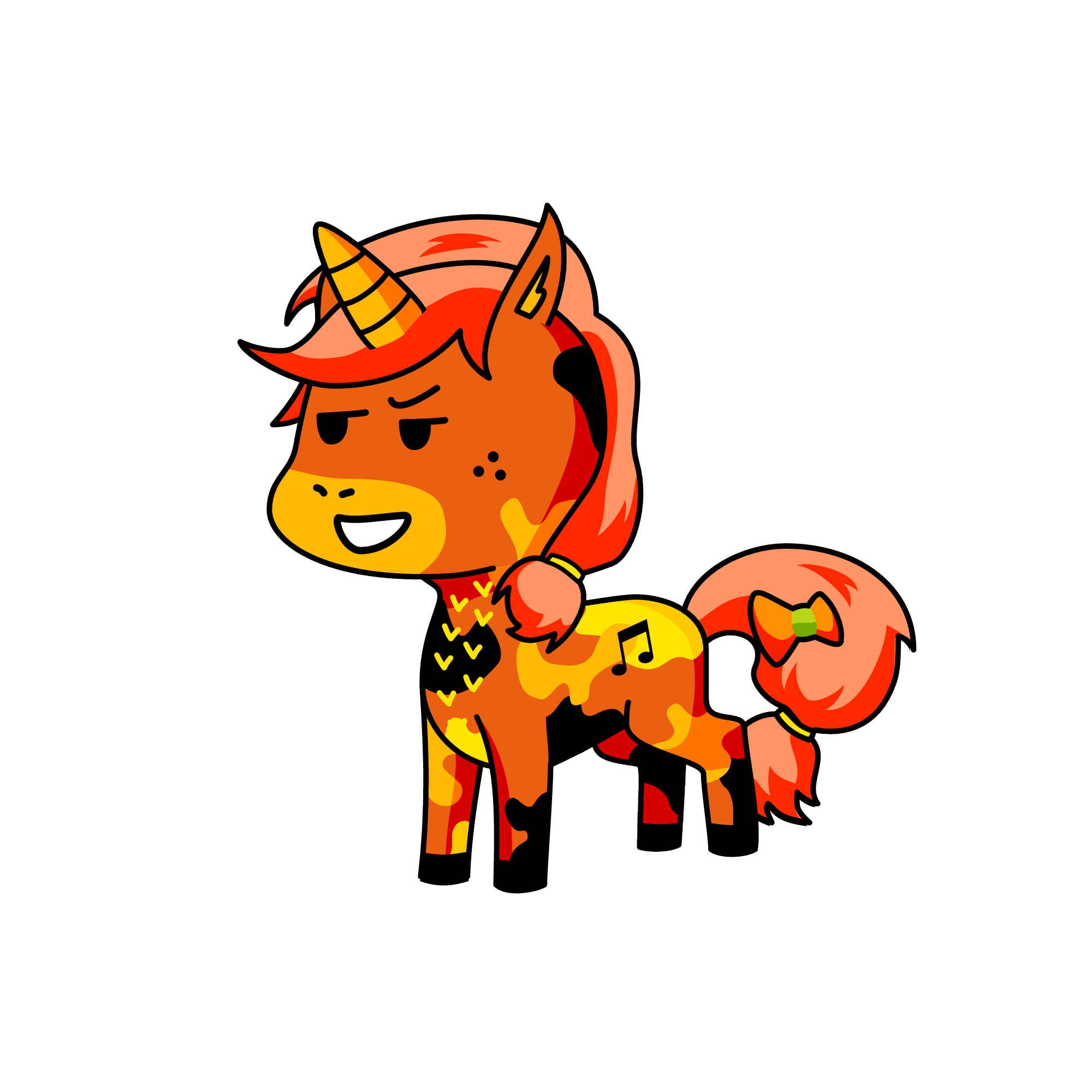Sara (Fire Spirit), the unicorn
