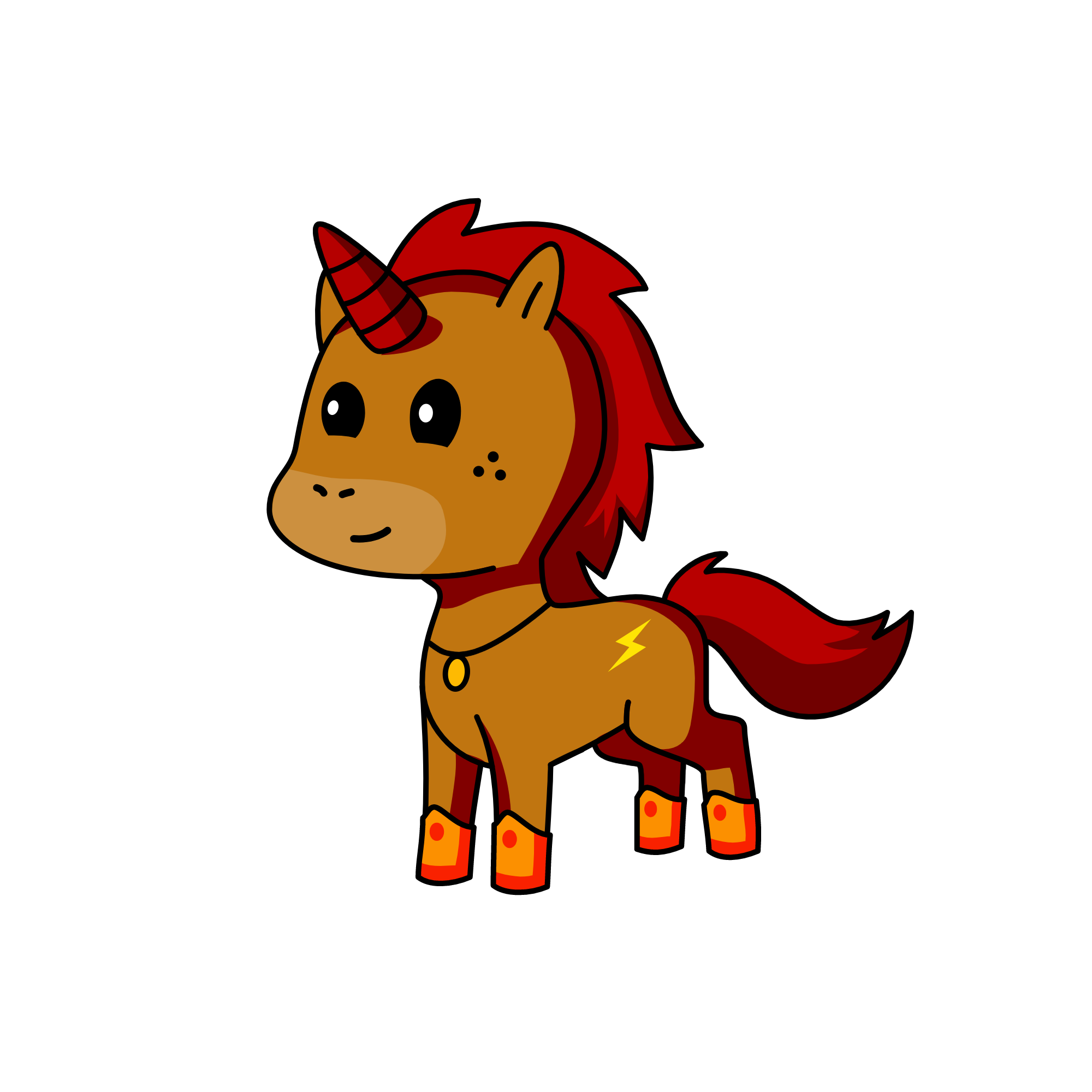 Lightning, the unicorn