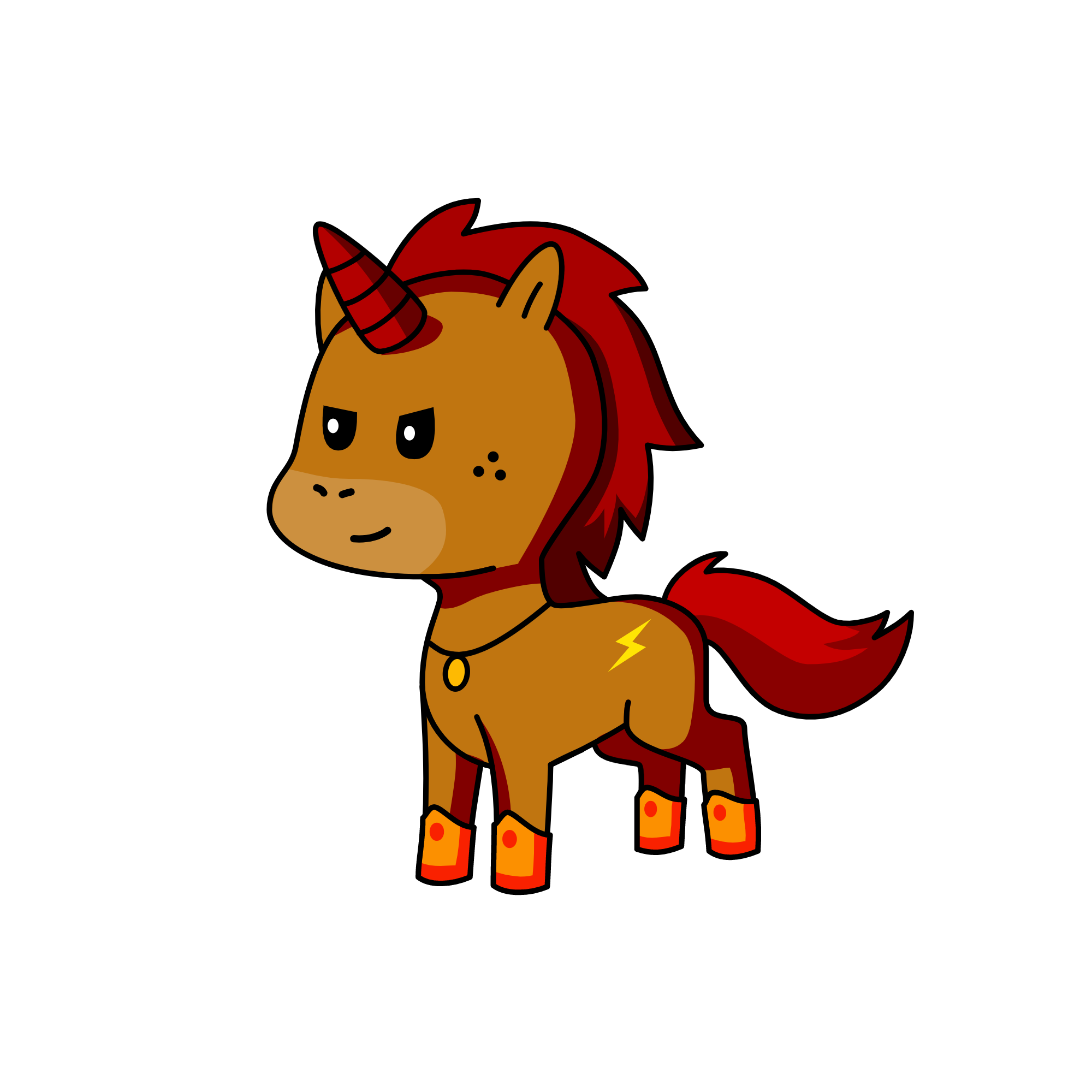 Lightning, the unicorn