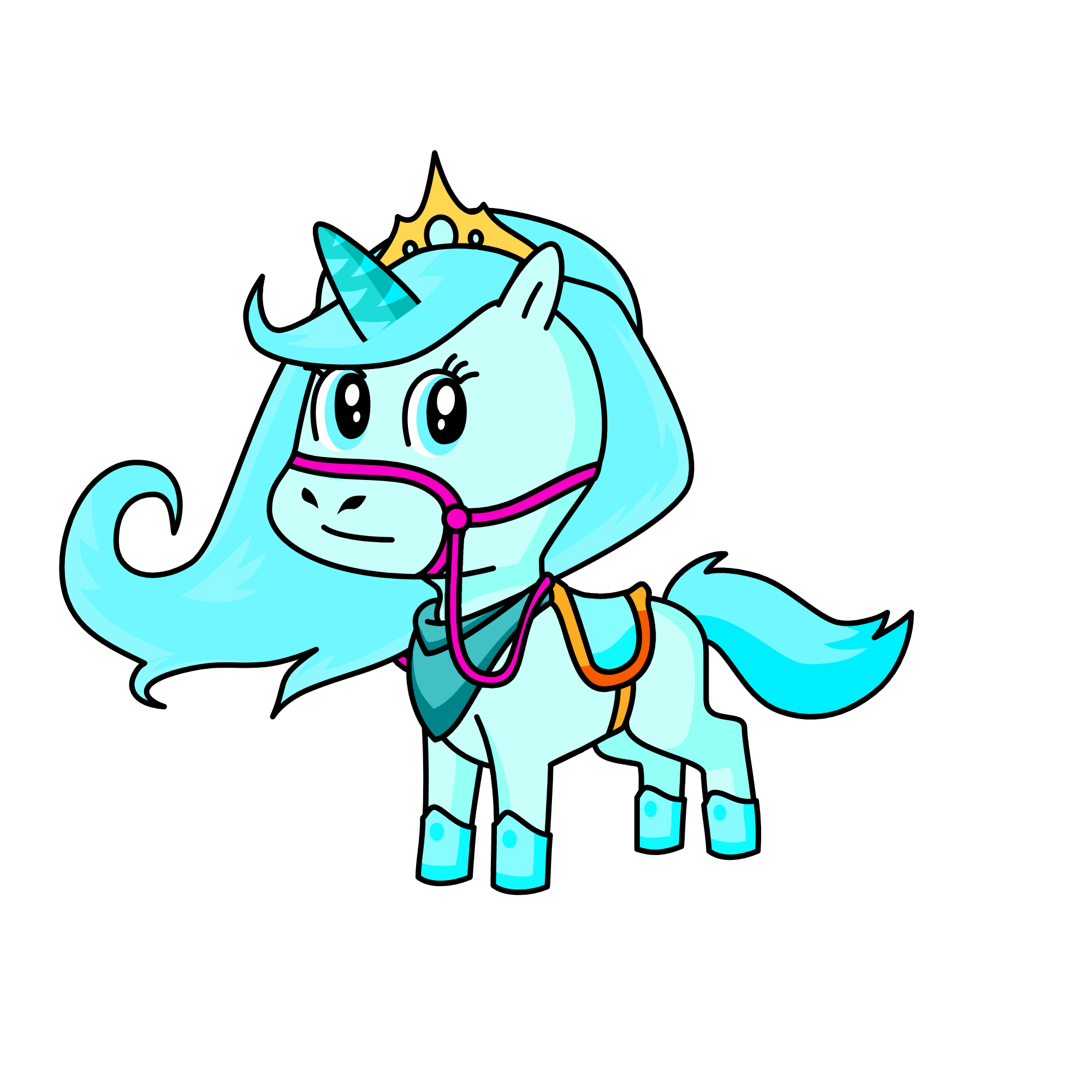 glitter diamond, the unicorn