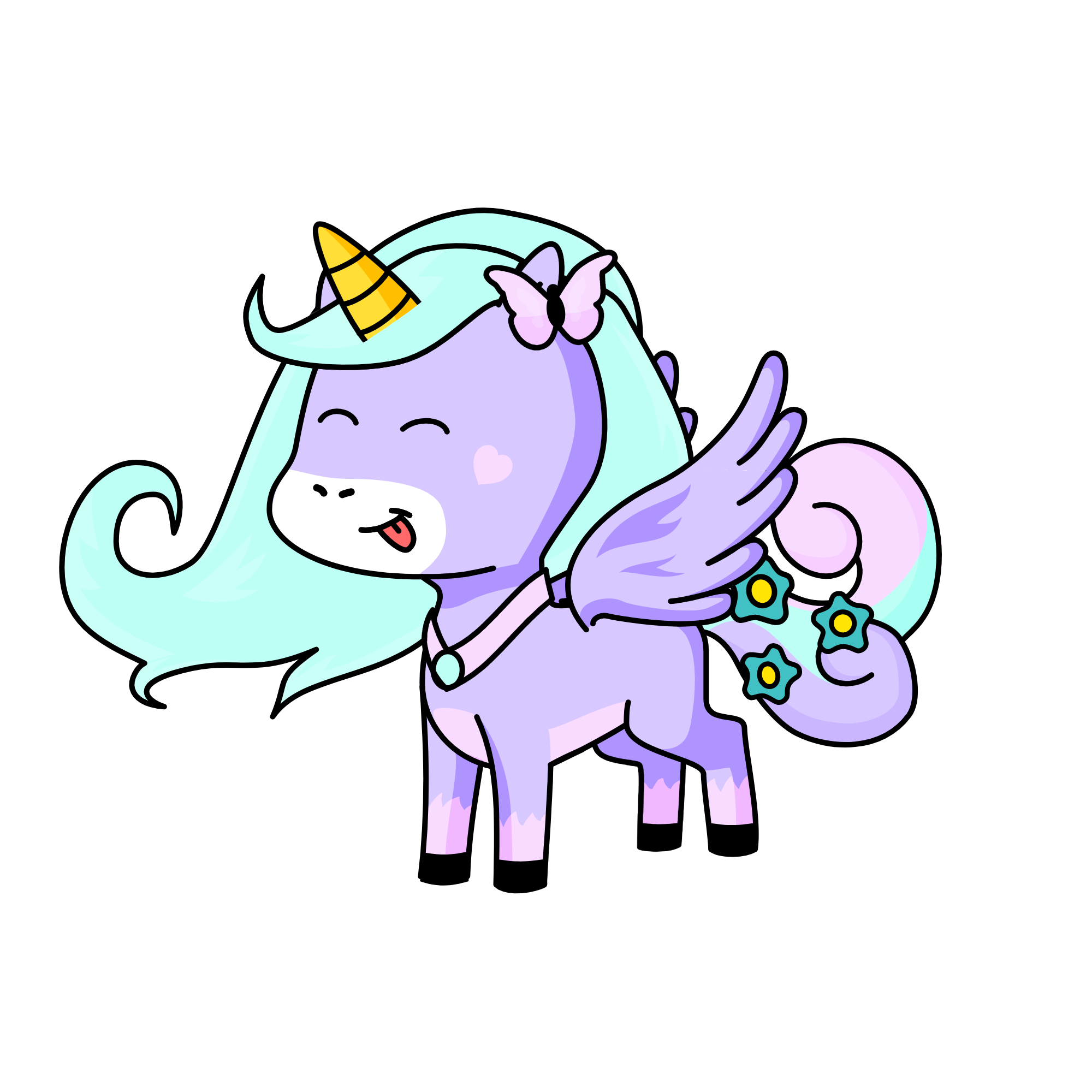 Sparkles, the unicorn