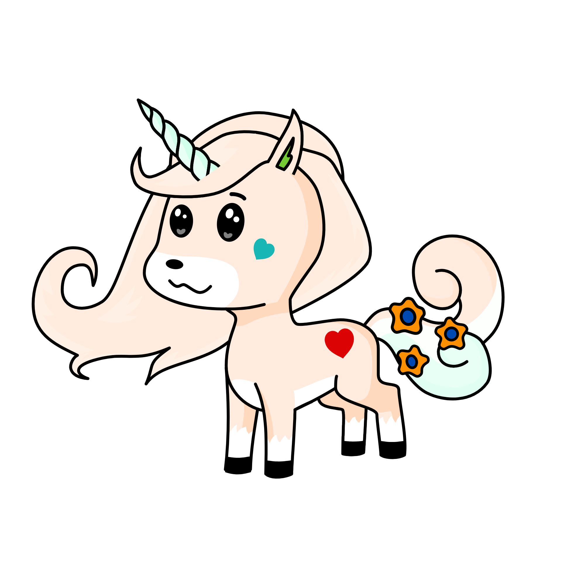 Cutie, the unicorn