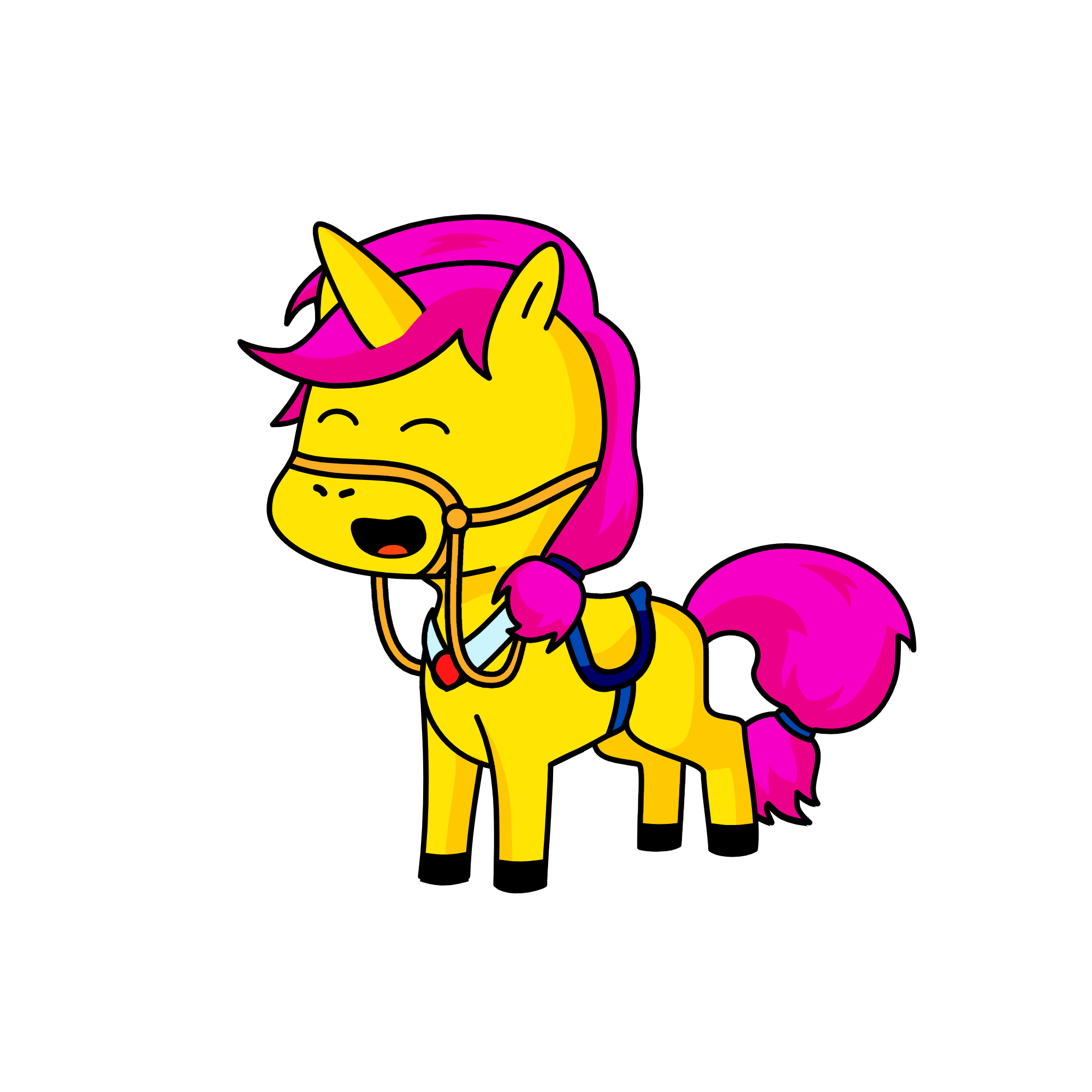 pony, the unicorn