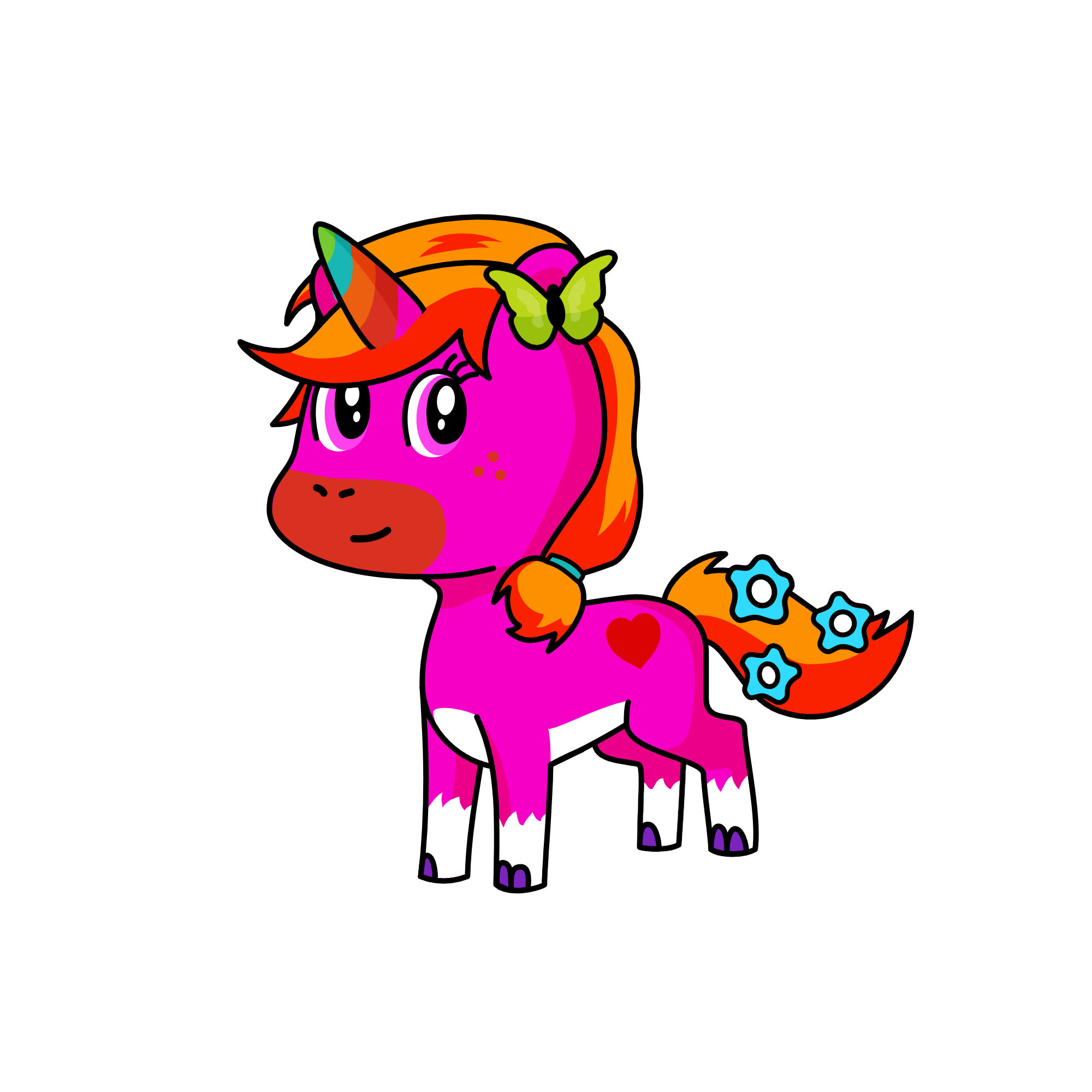 Bunty, the unicorn