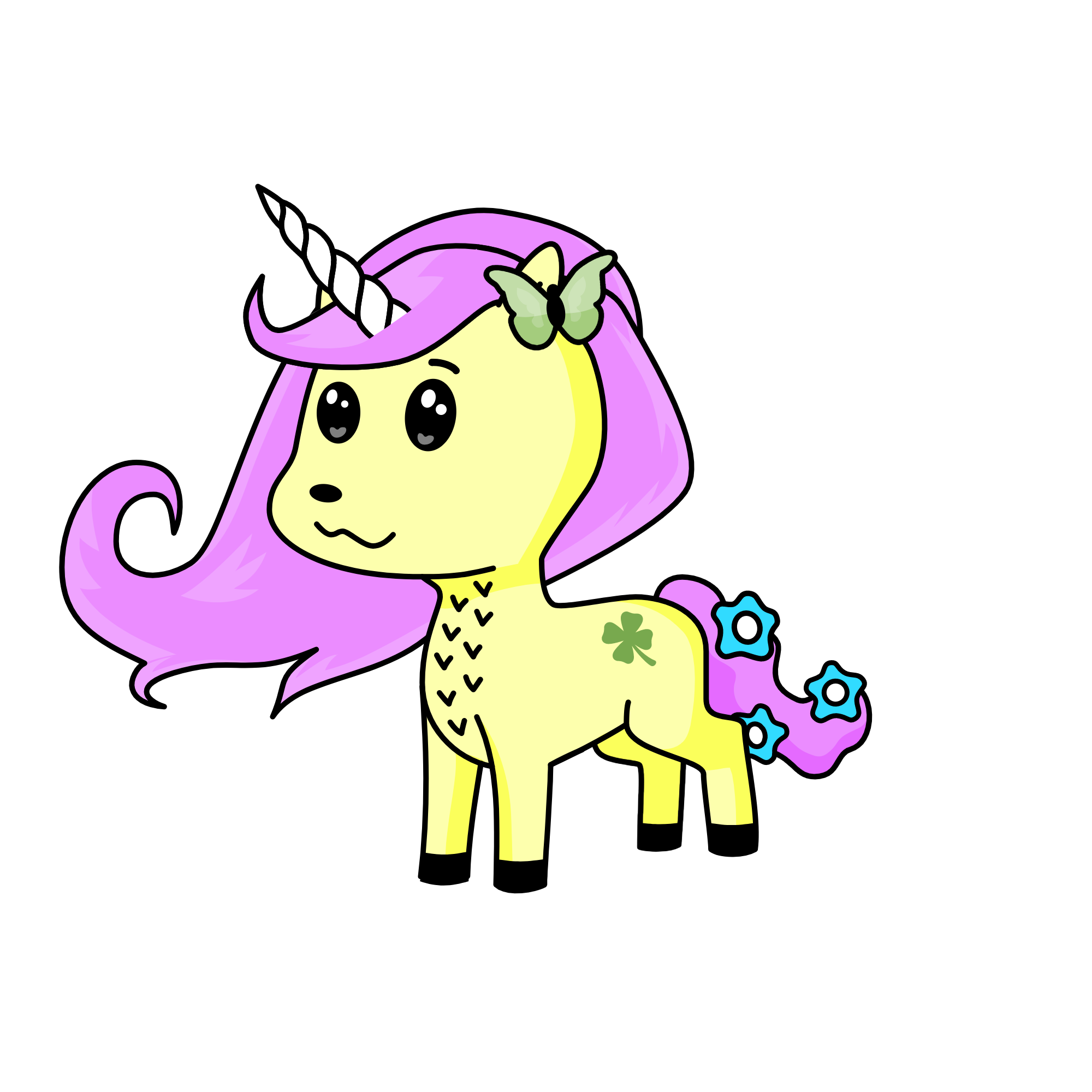 lutter shy, the unicorn