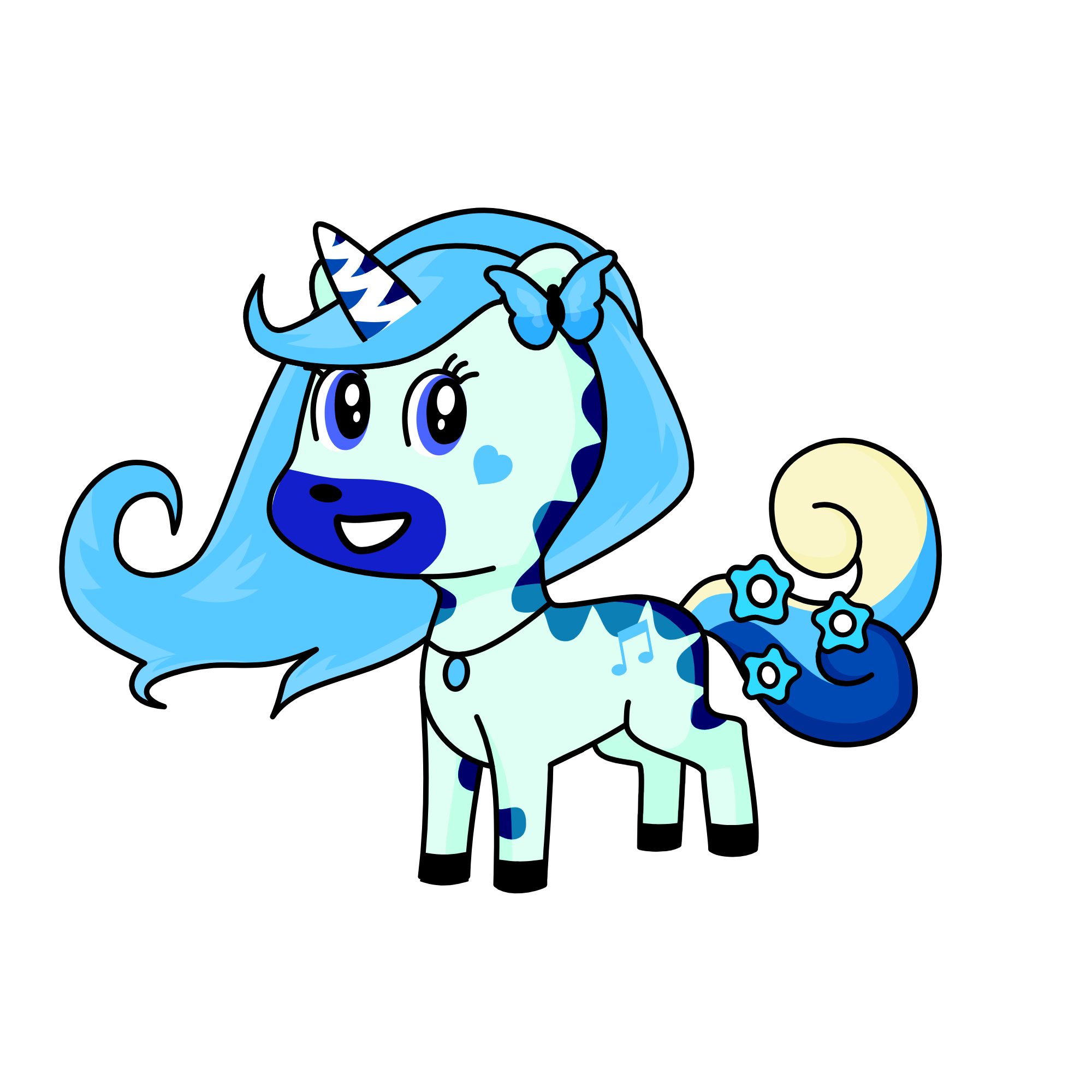 winter, the unicorn