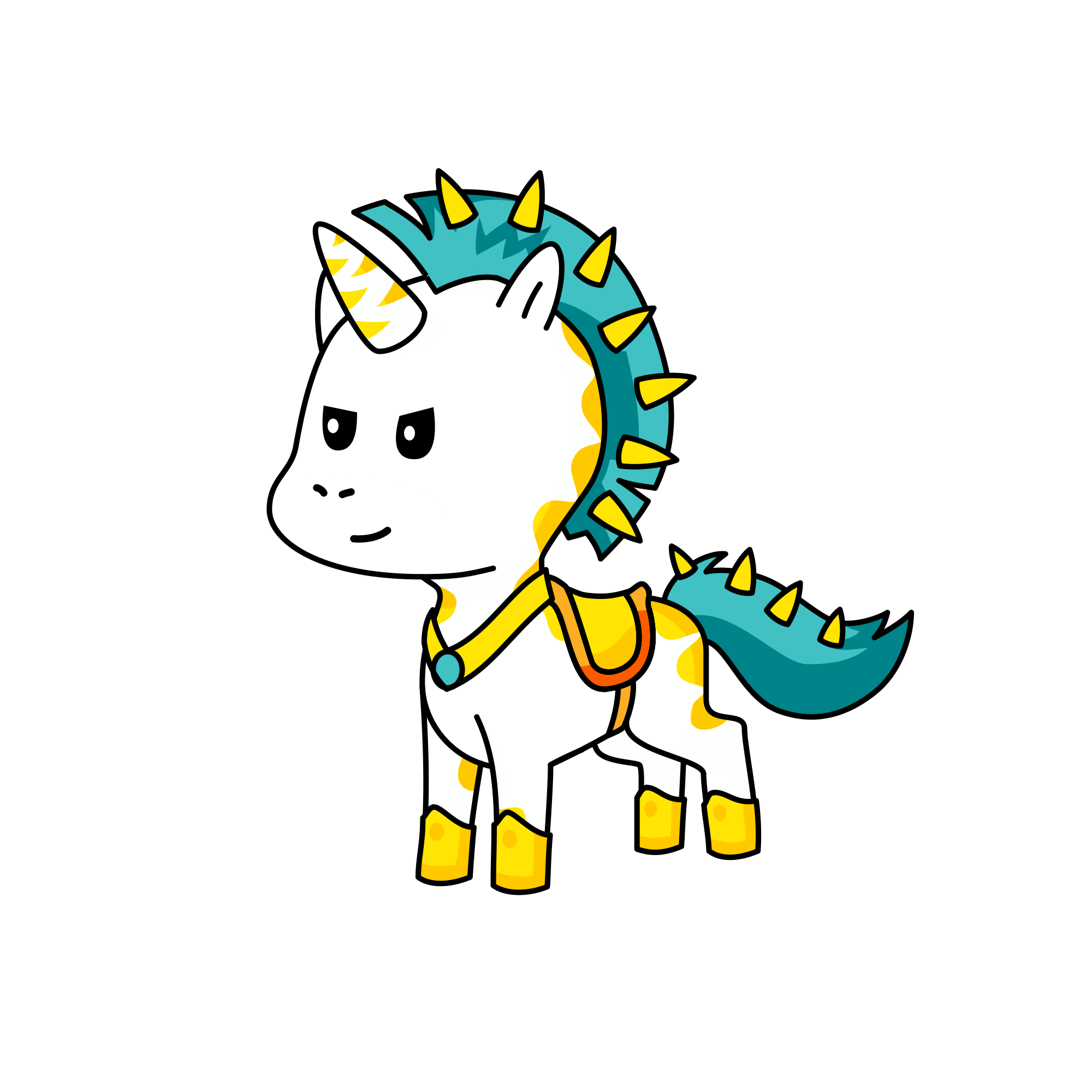 Princess Cellestia gaurd, the unicorn