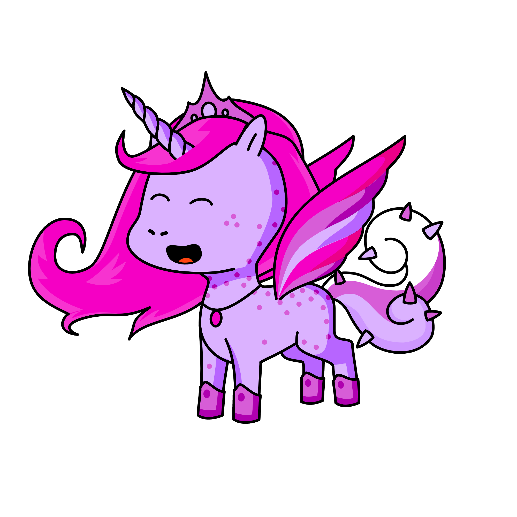 Princess Purryfoot , the unicorn