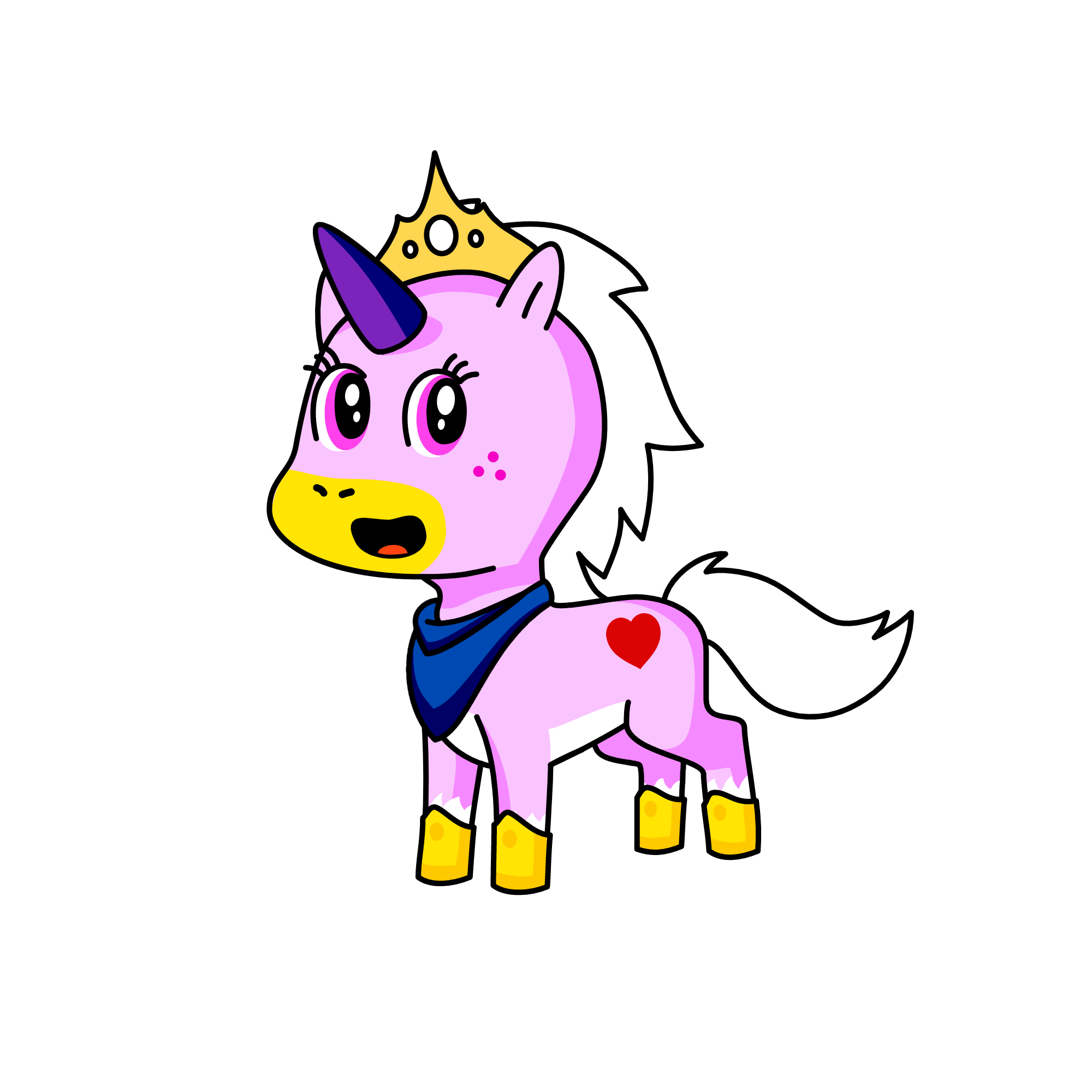 Purple Winter Storm, the unicorn