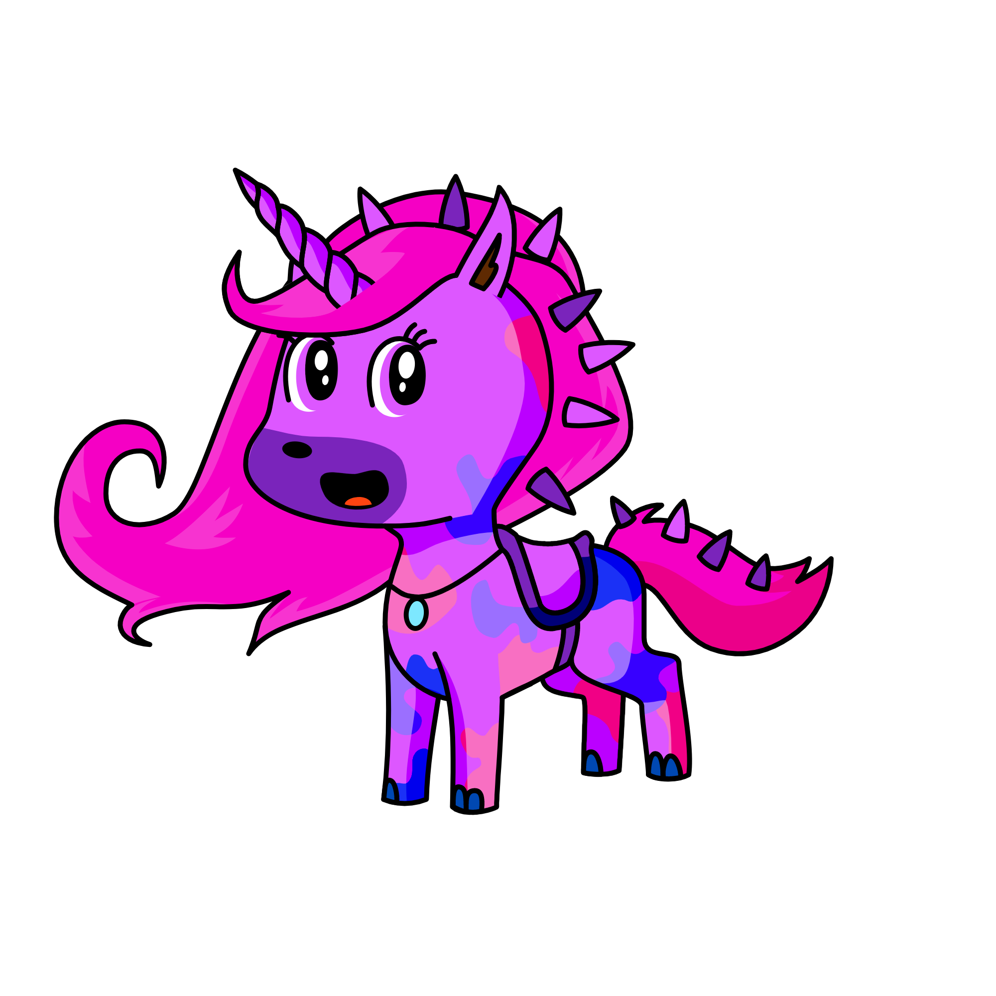 pink, the unicorn