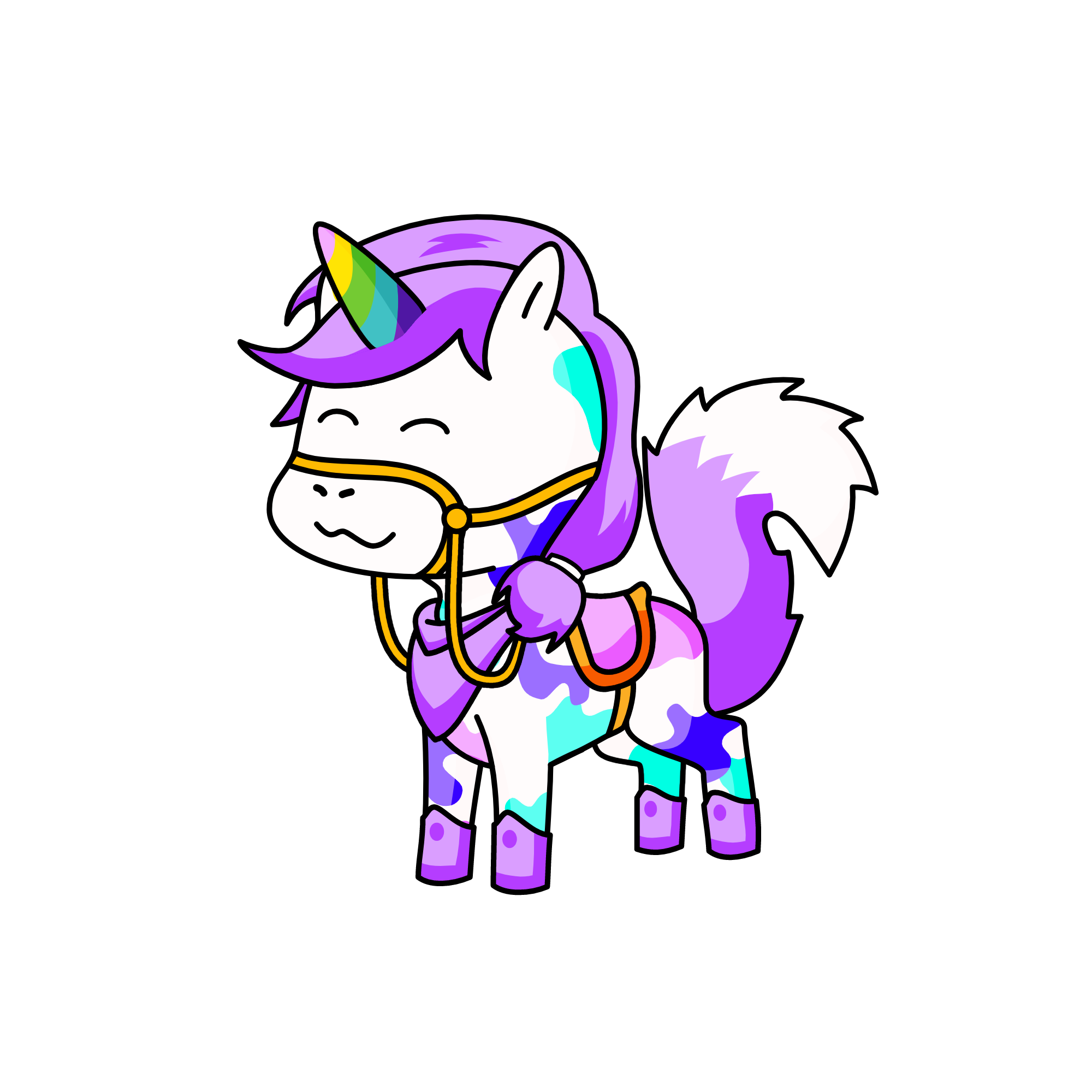 Cloudy, the unicorn