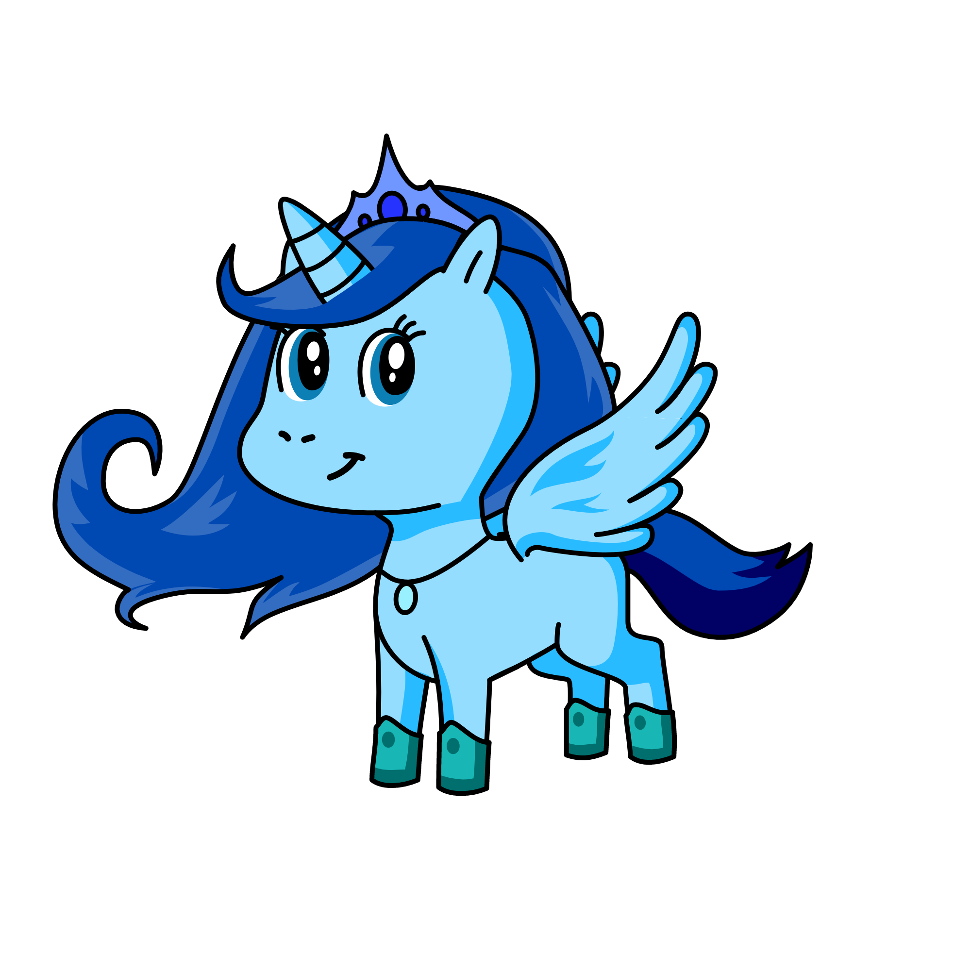 Princess Crystal, the unicorn