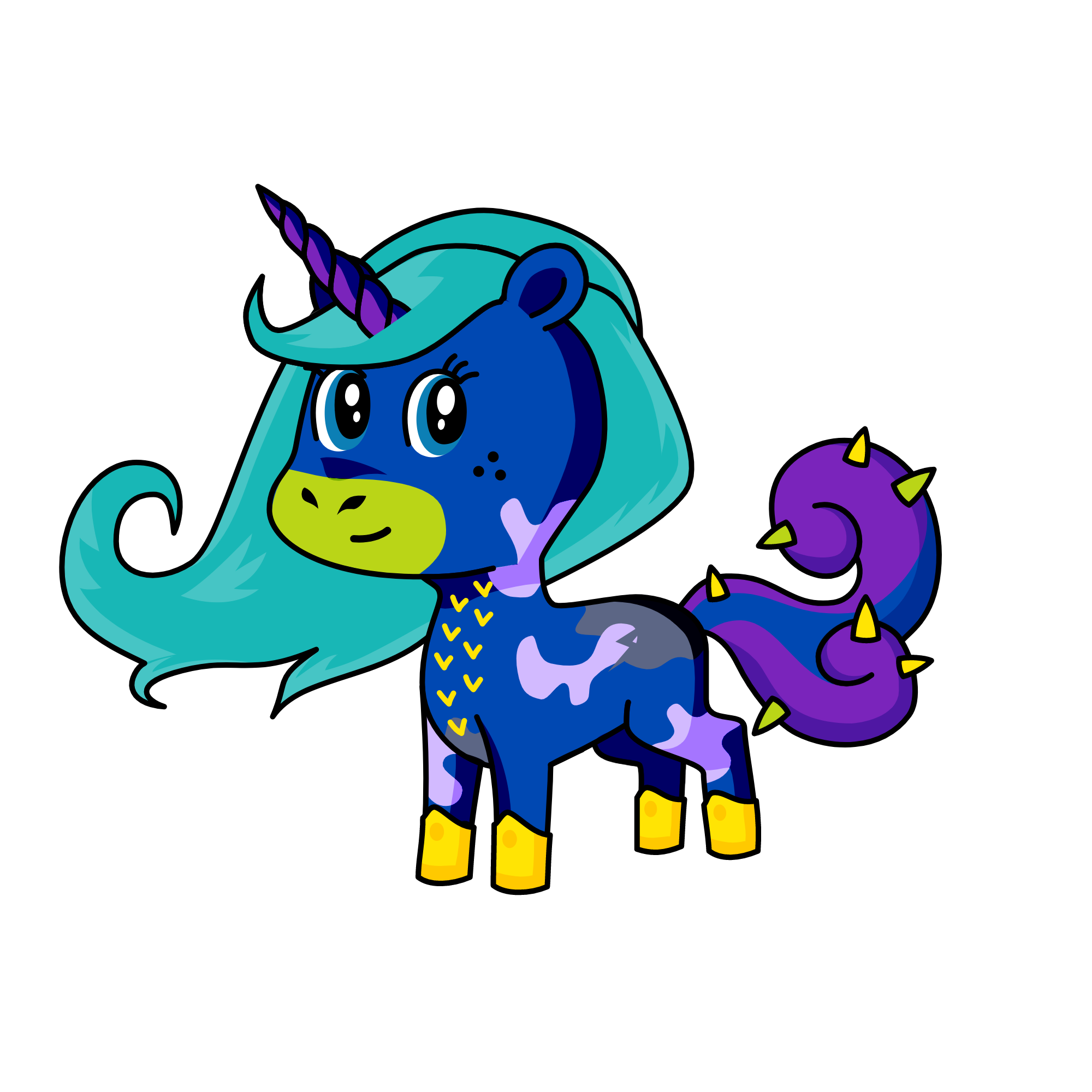 night sky, the unicorn