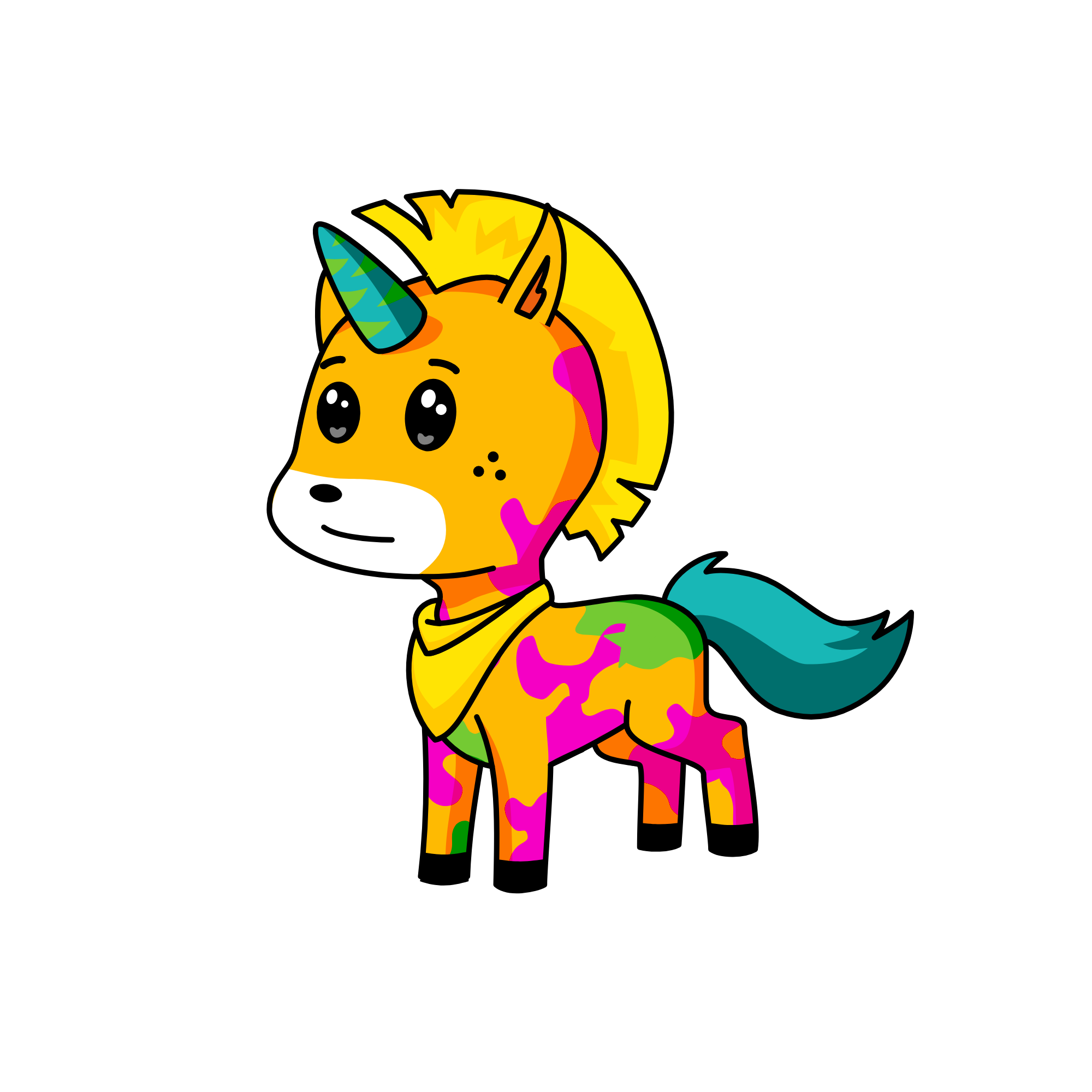 knju, the unicorn
