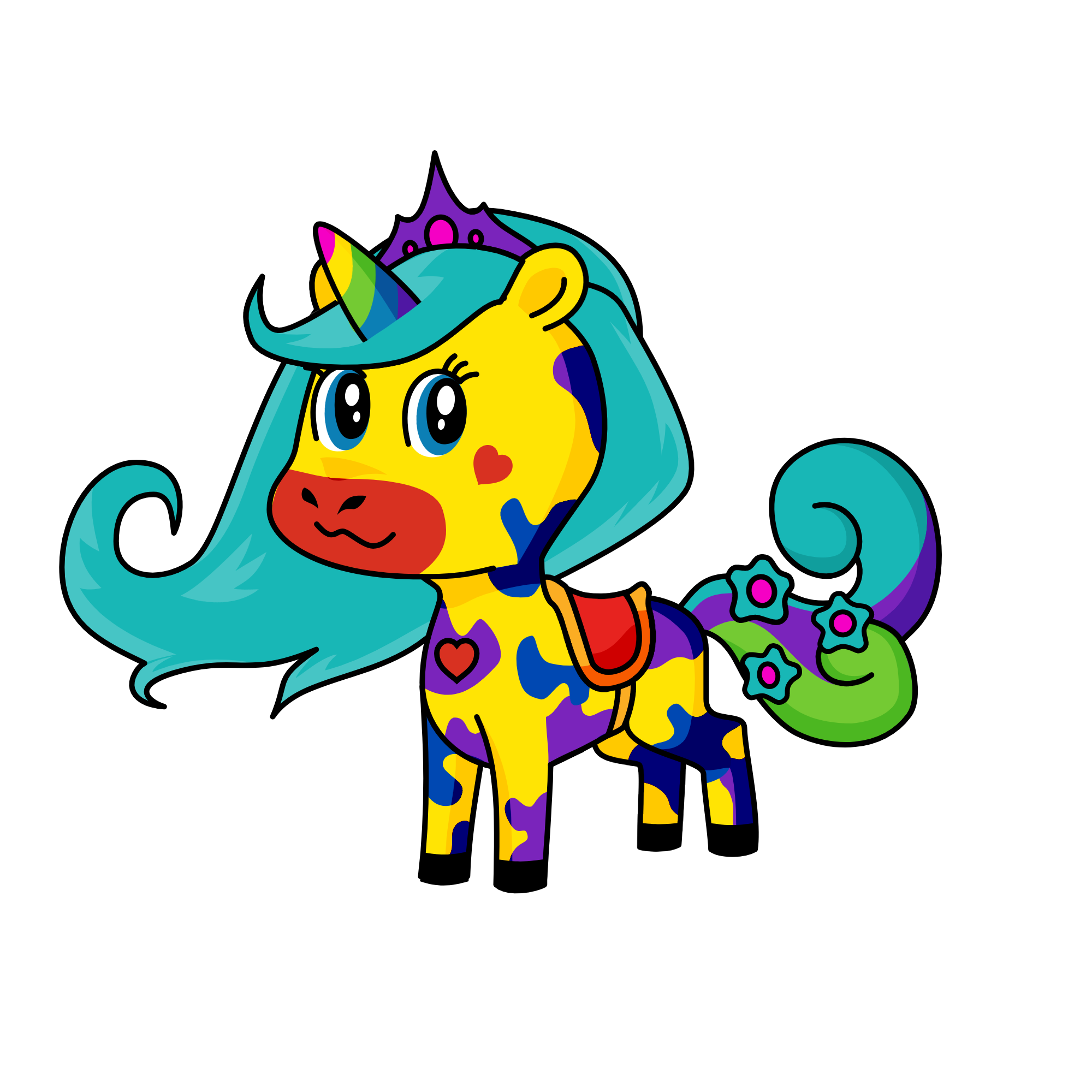 rainbow, the unicorn