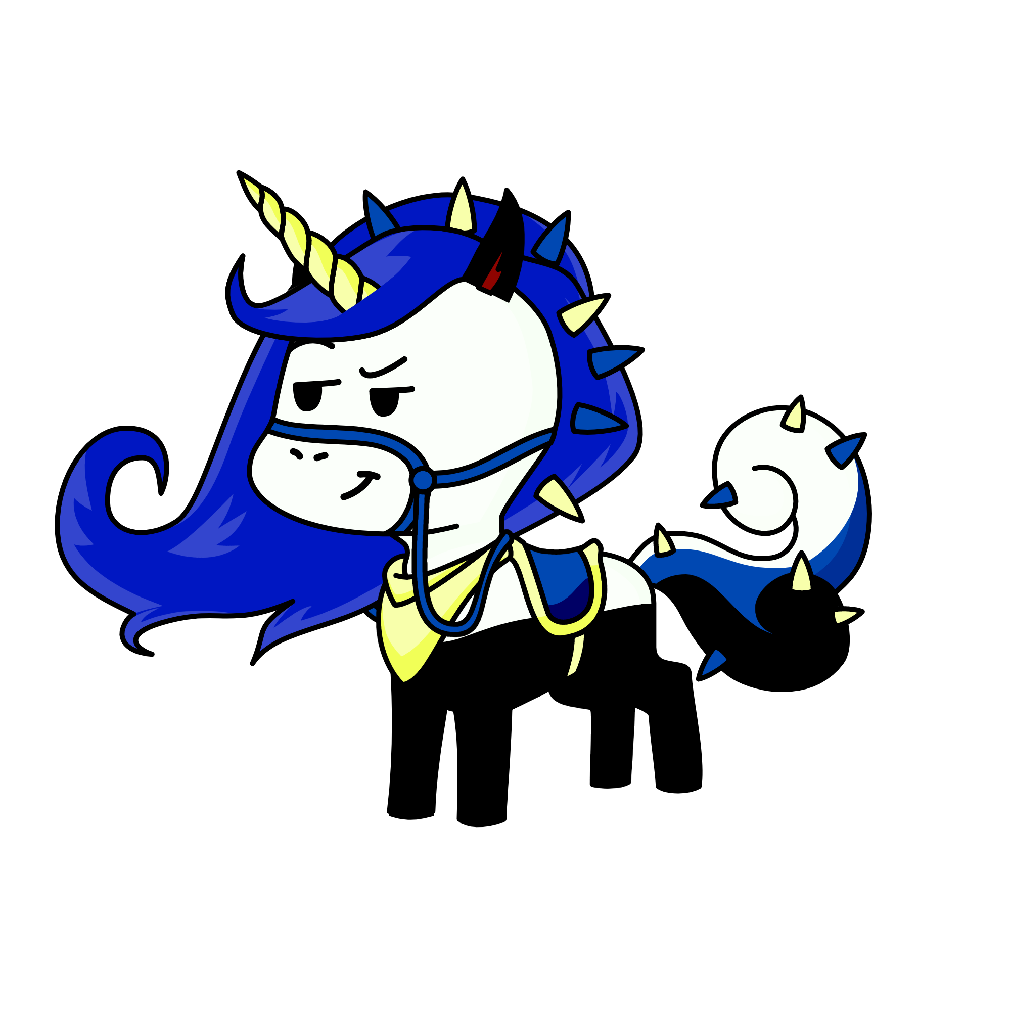 Stacy The Black, the unicorn