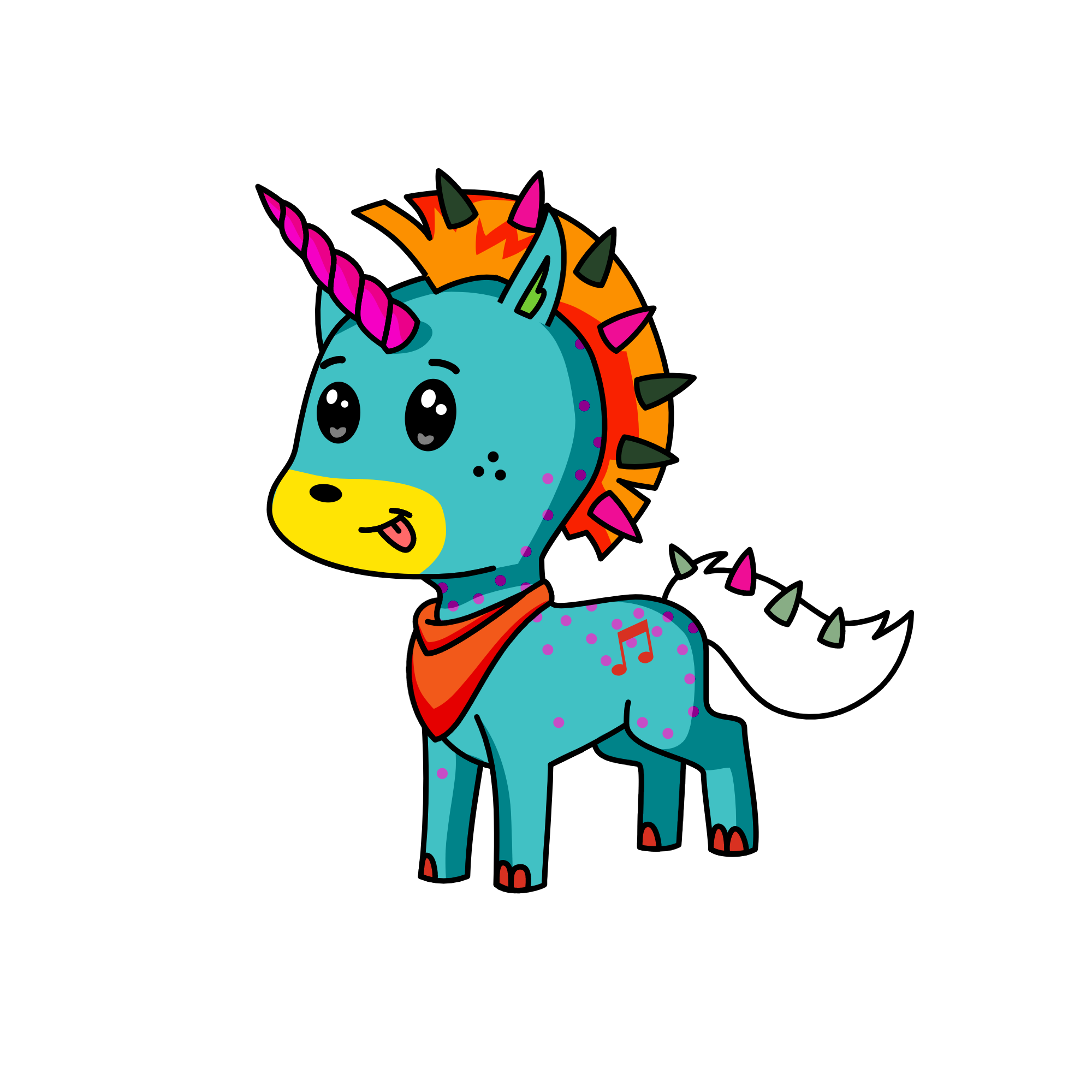 rock star unicorn, the unicorn