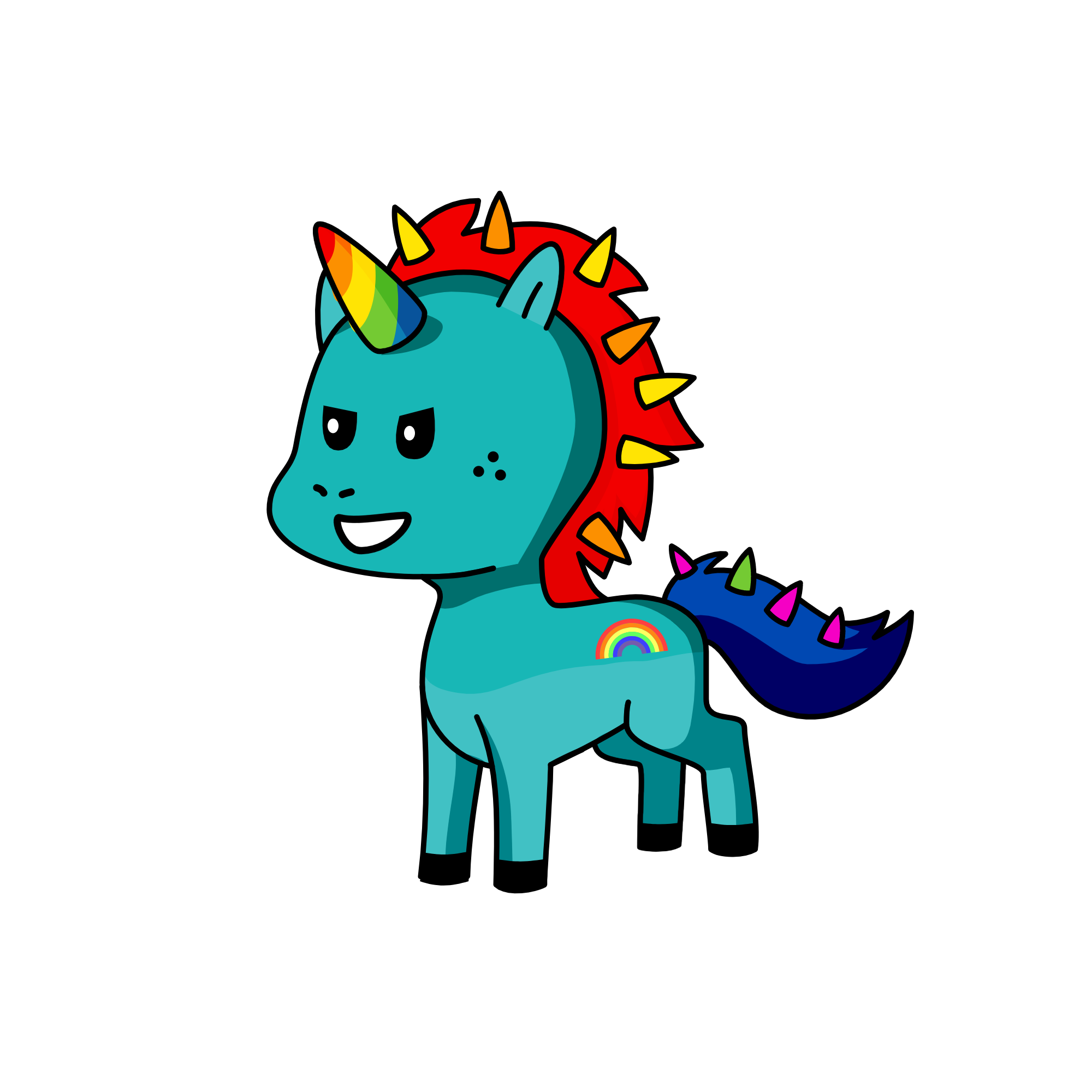 rAInBow DasH, the unicorn
