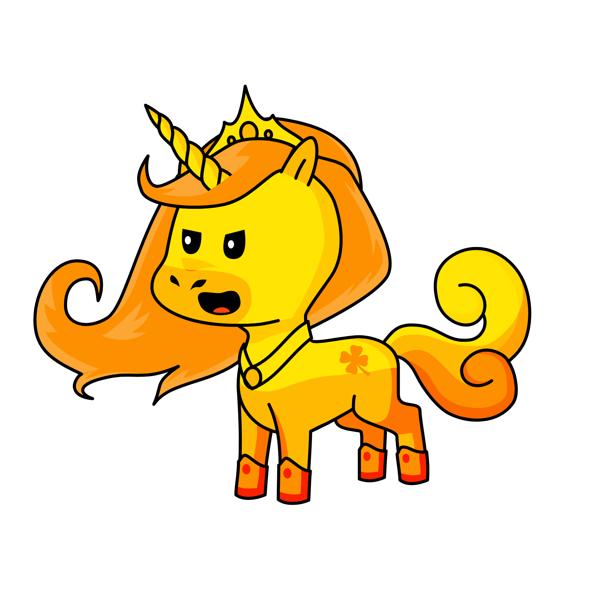 the legendary golden unicorn, the unicorn