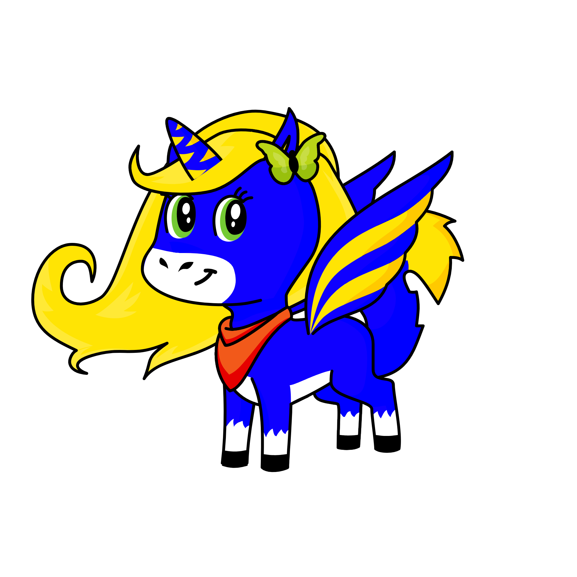 Momima, the unicorn