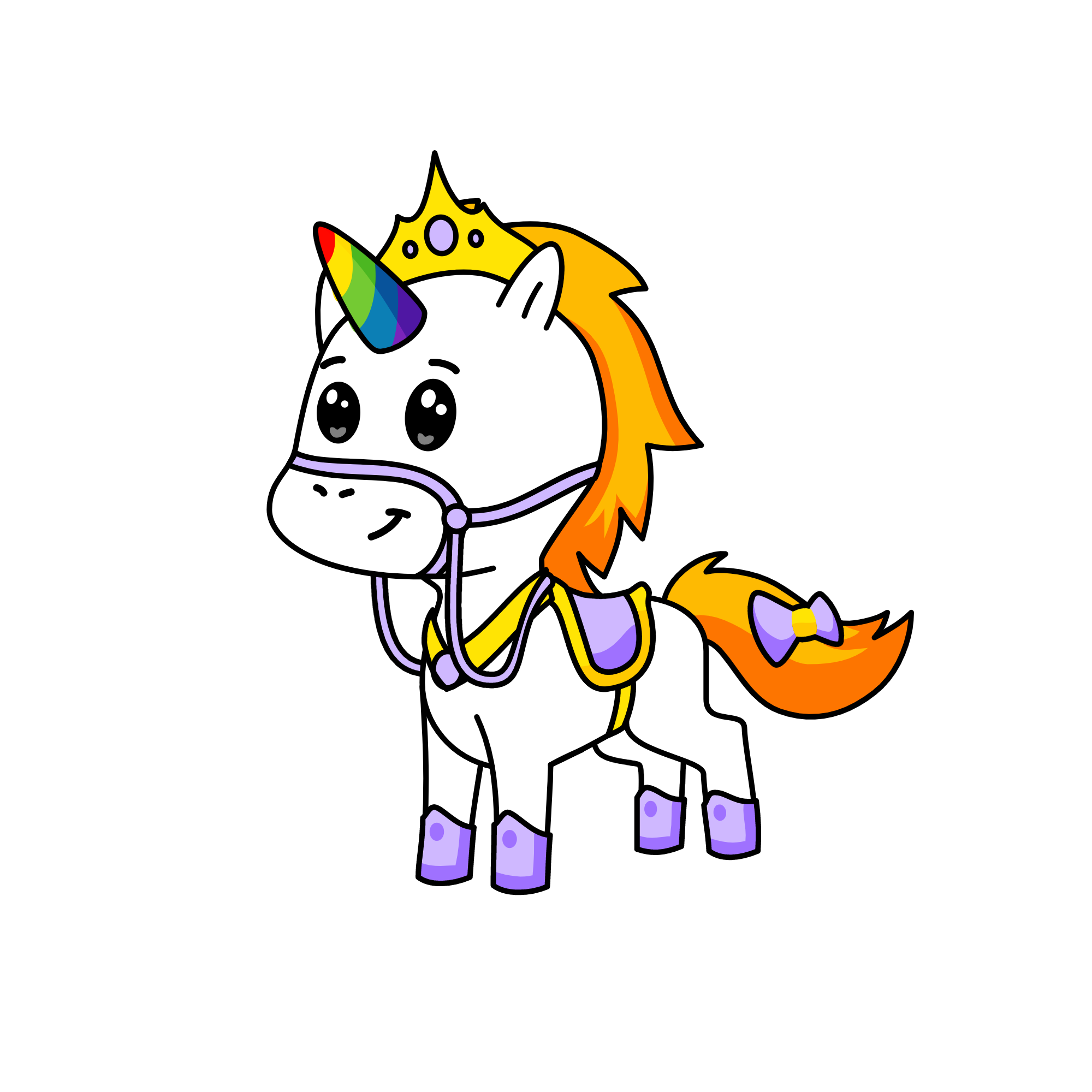 my unicorn snow purple, the unicorn