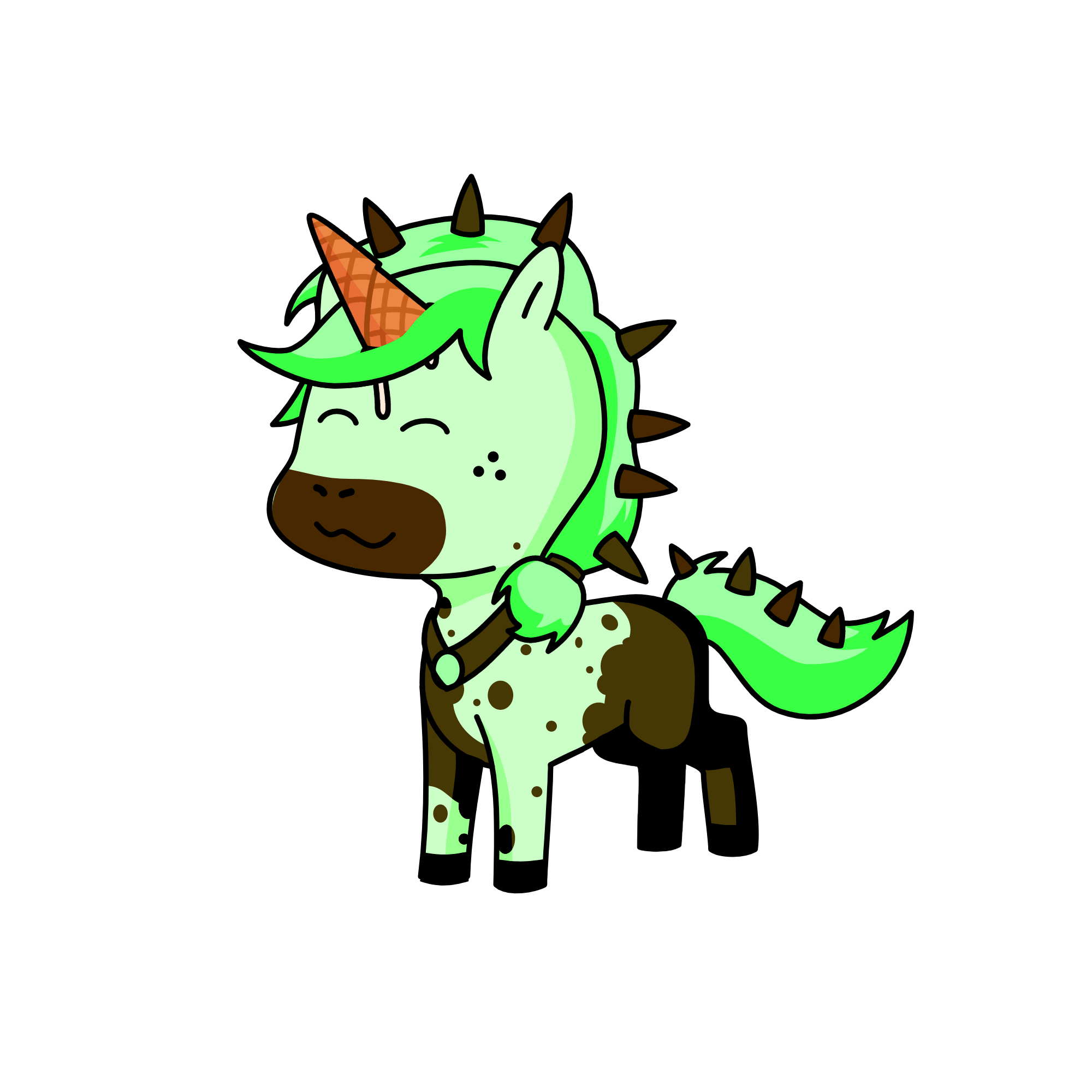 Mint Chipicorn, the unicorn
