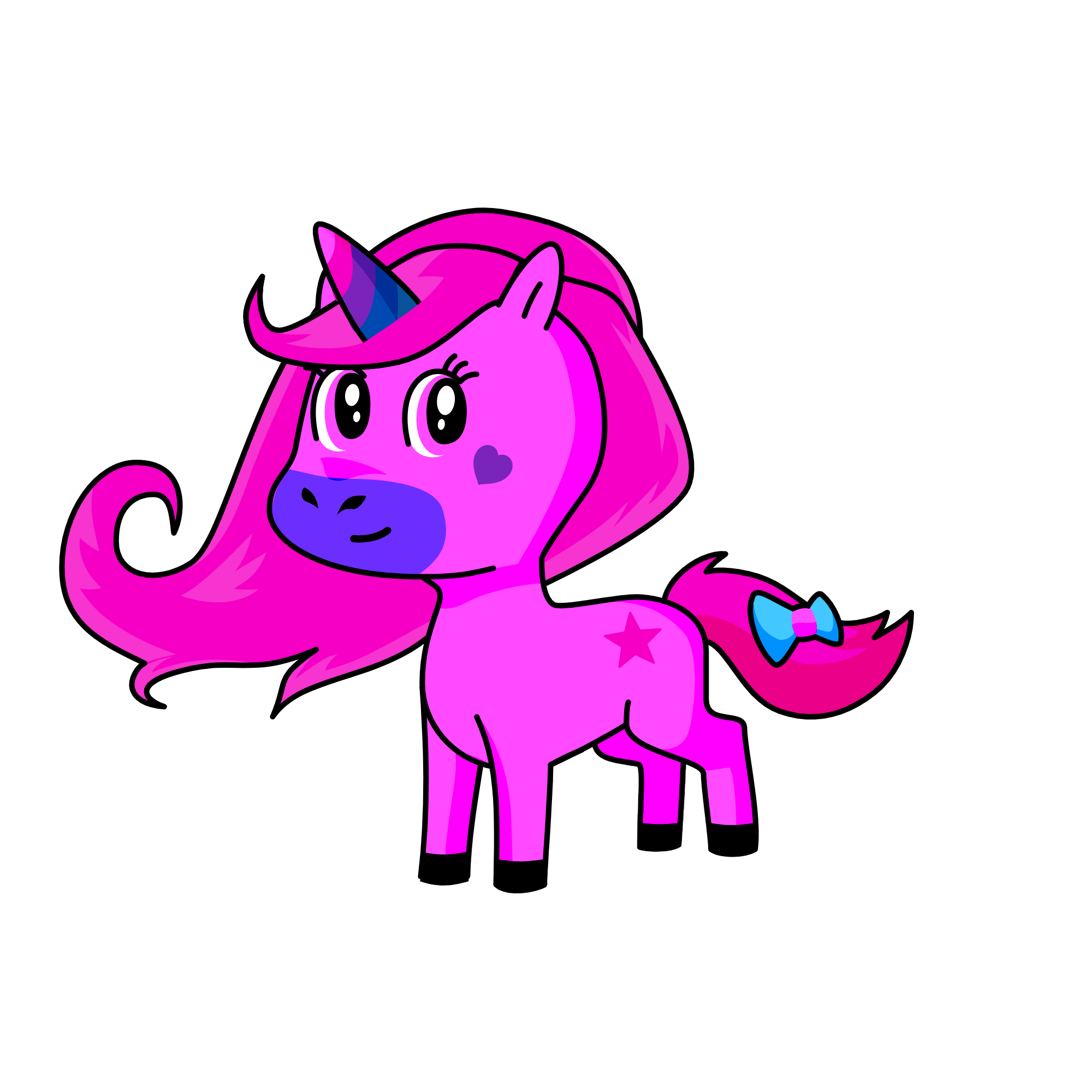 princess rainbow star, the unicorn