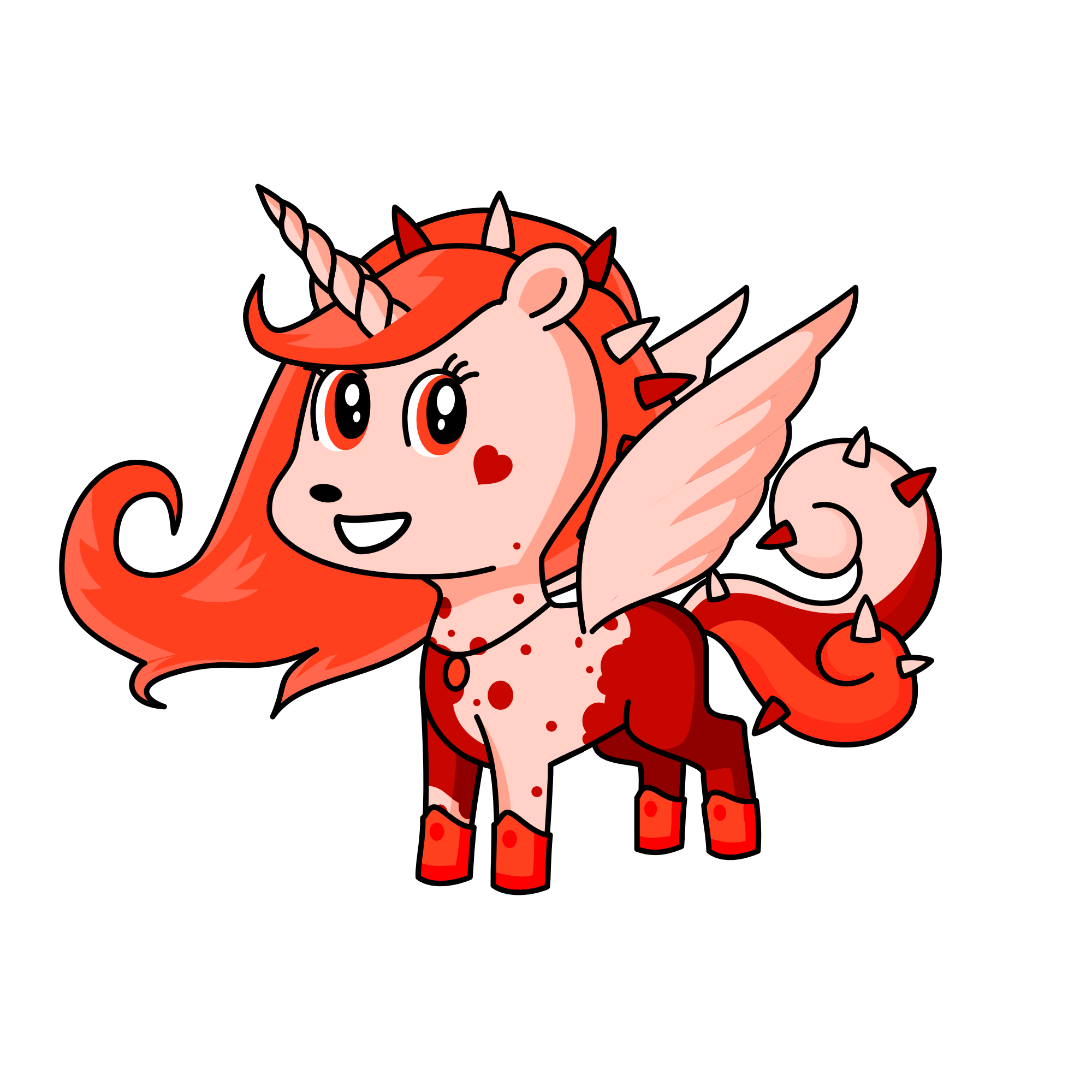 Red, the unicorn