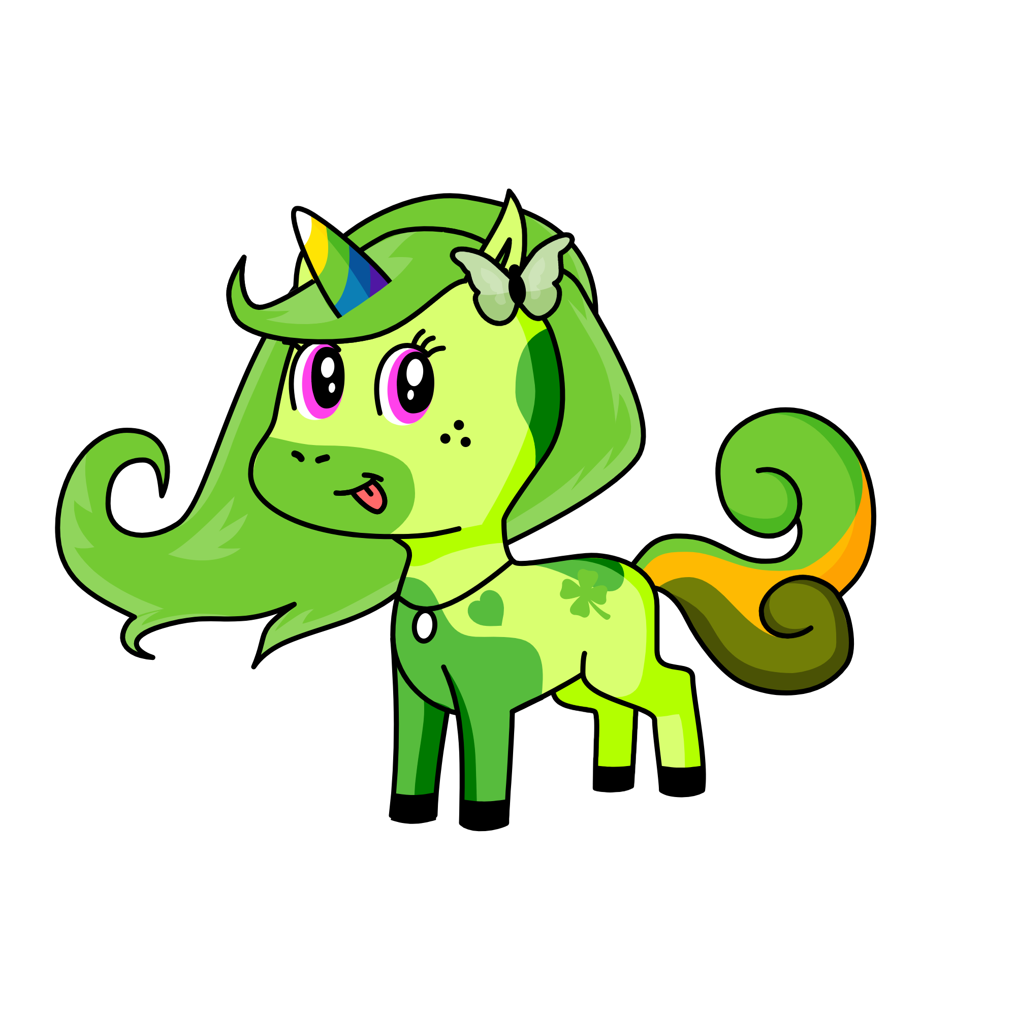 milk gulp gulp, the unicorn