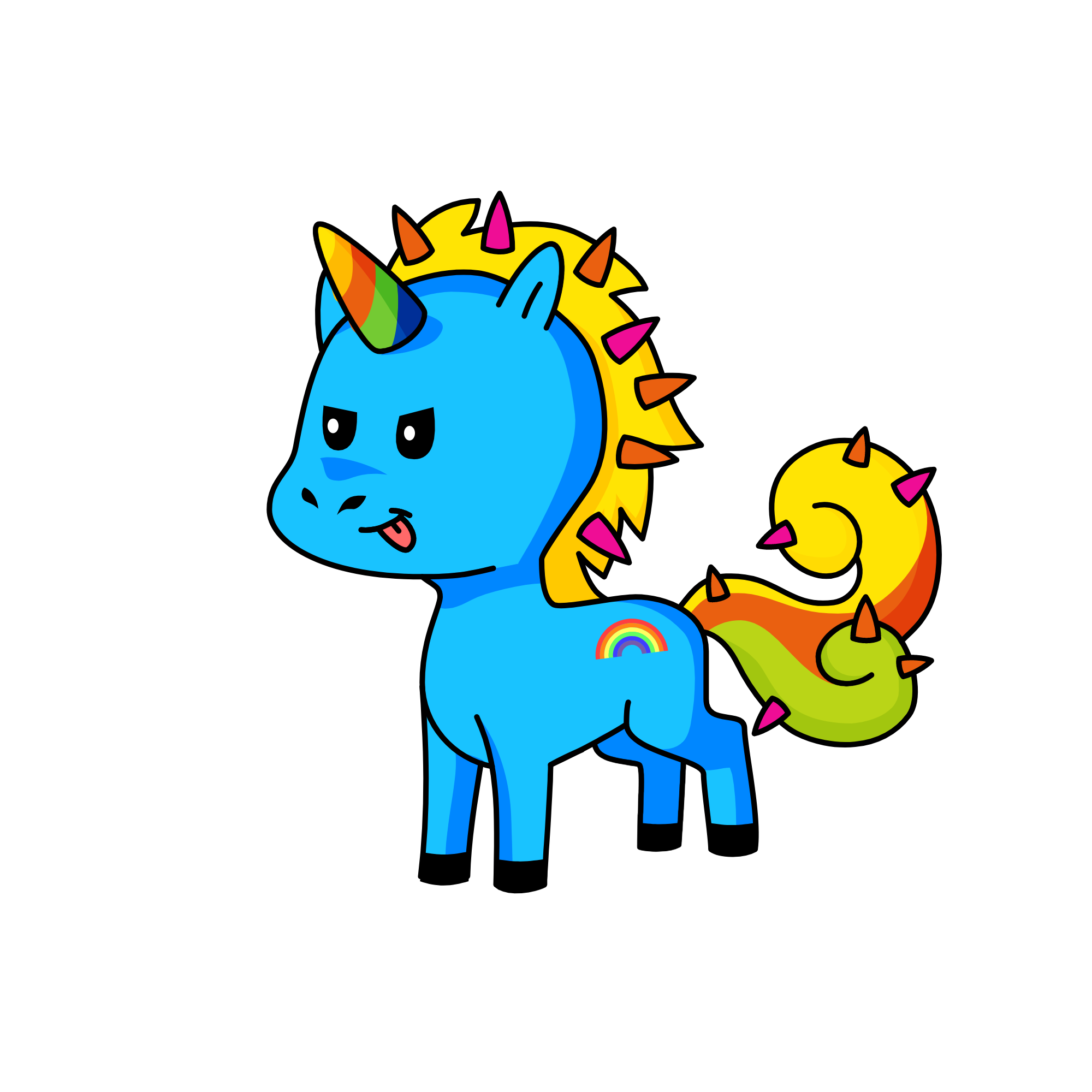 Rainbow Dash, the unicorn