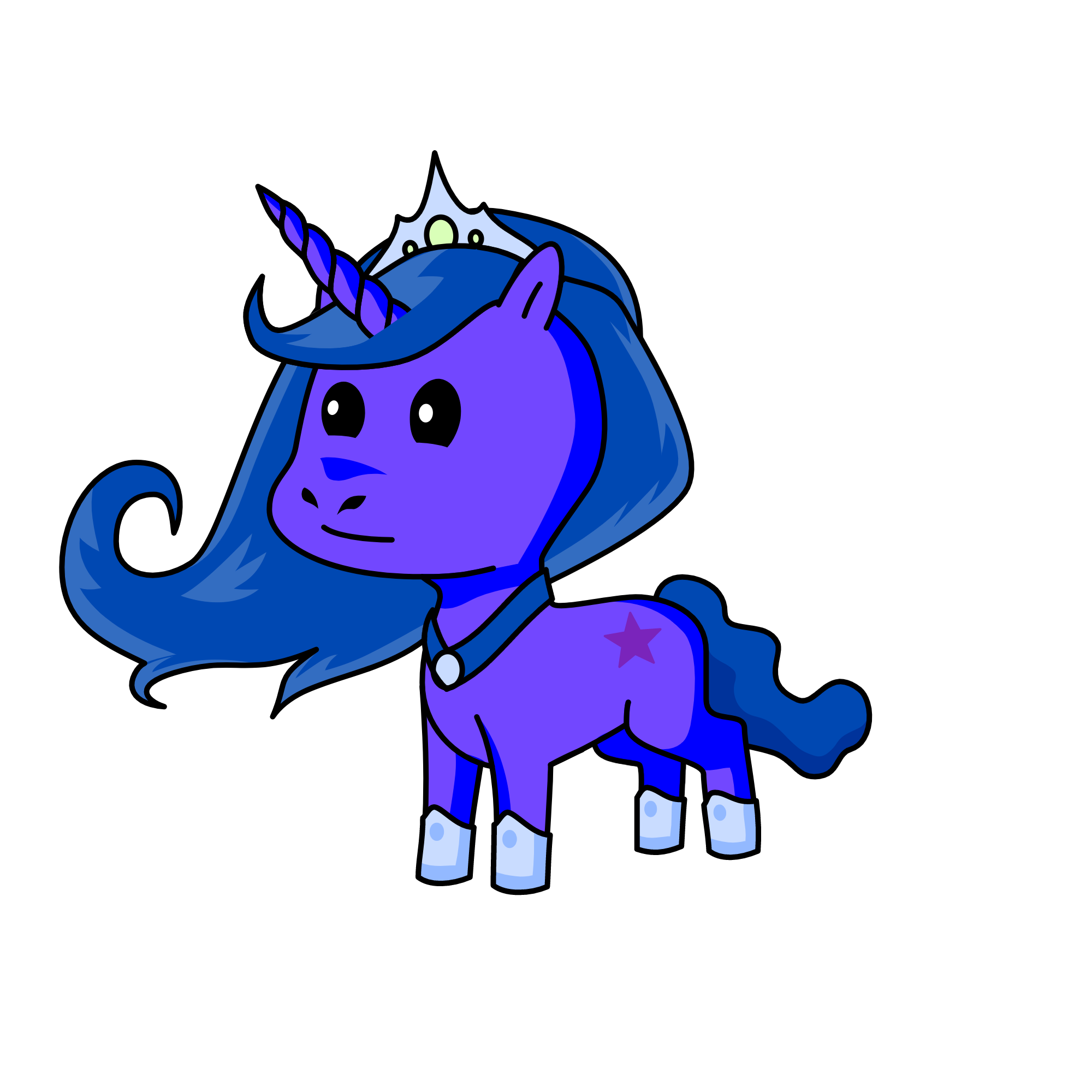 Princesse Luna, the unicorn