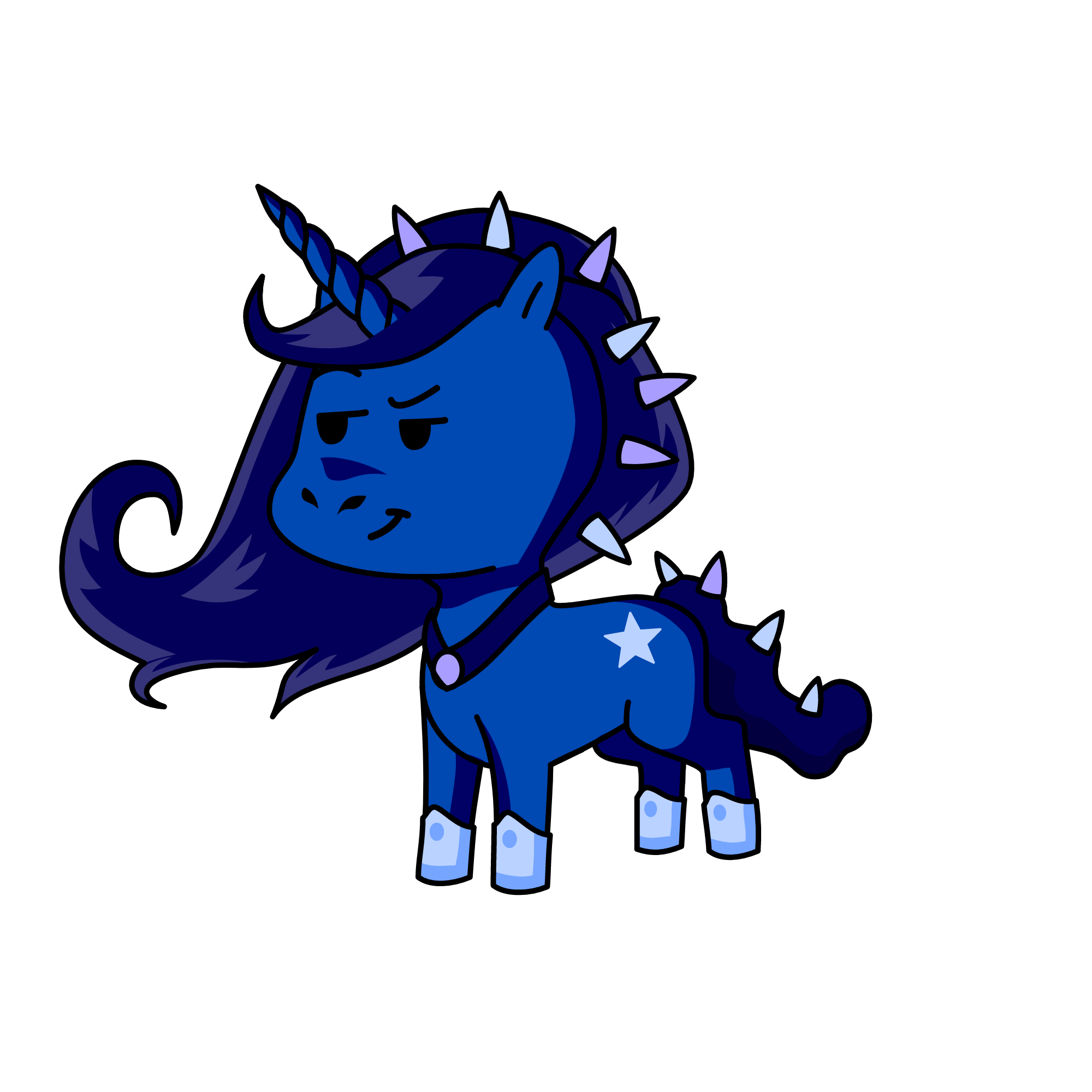 Night mare moon, the unicorn