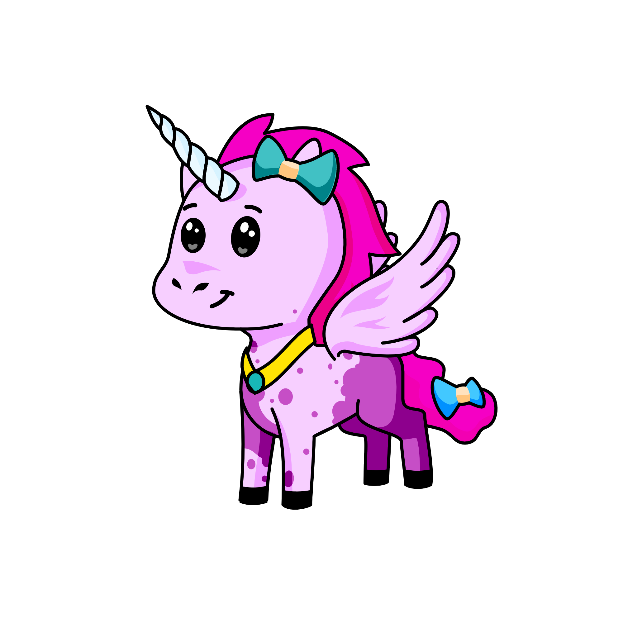 Mia from Mia and me in unicorn form, the unicorn