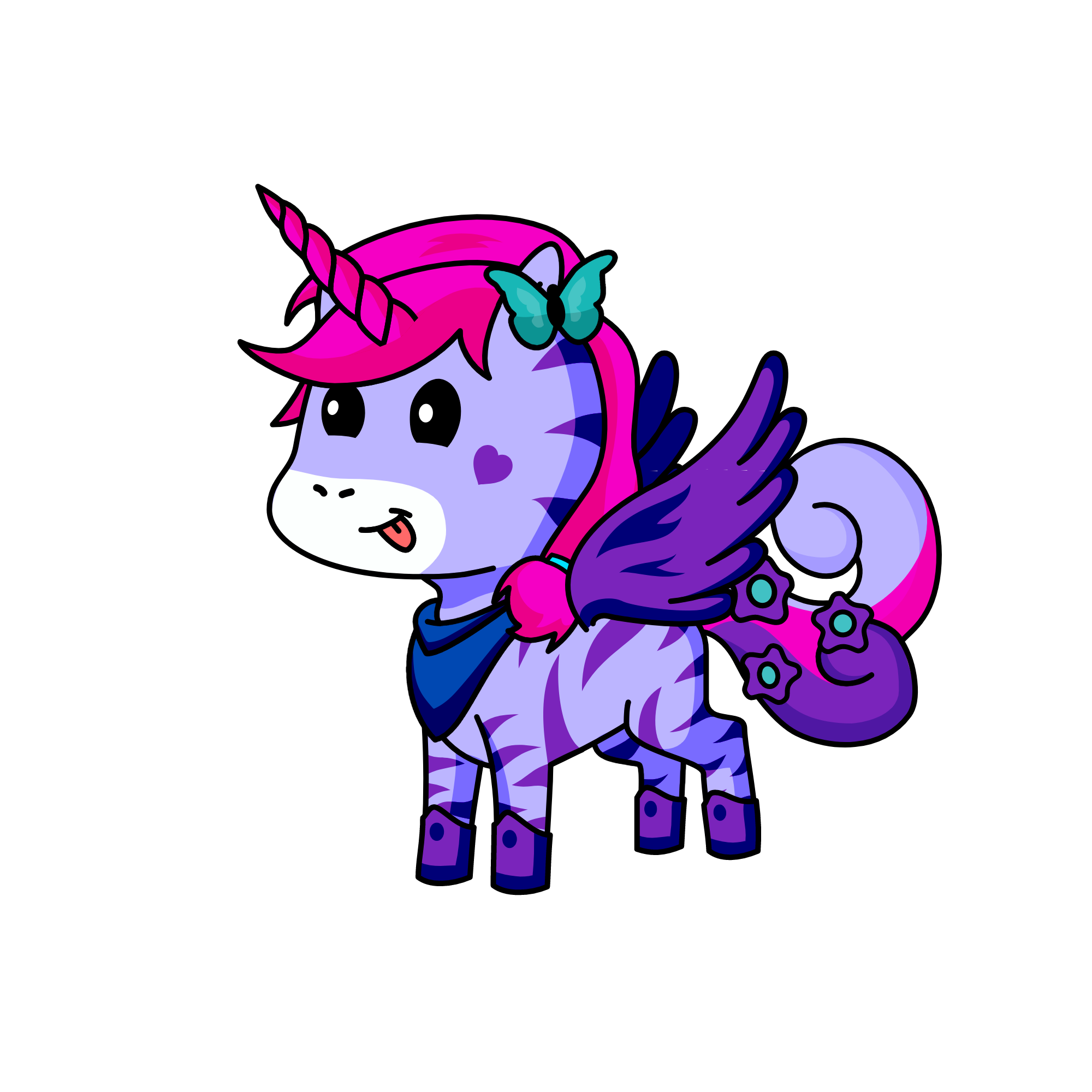 purple, the unicorn
