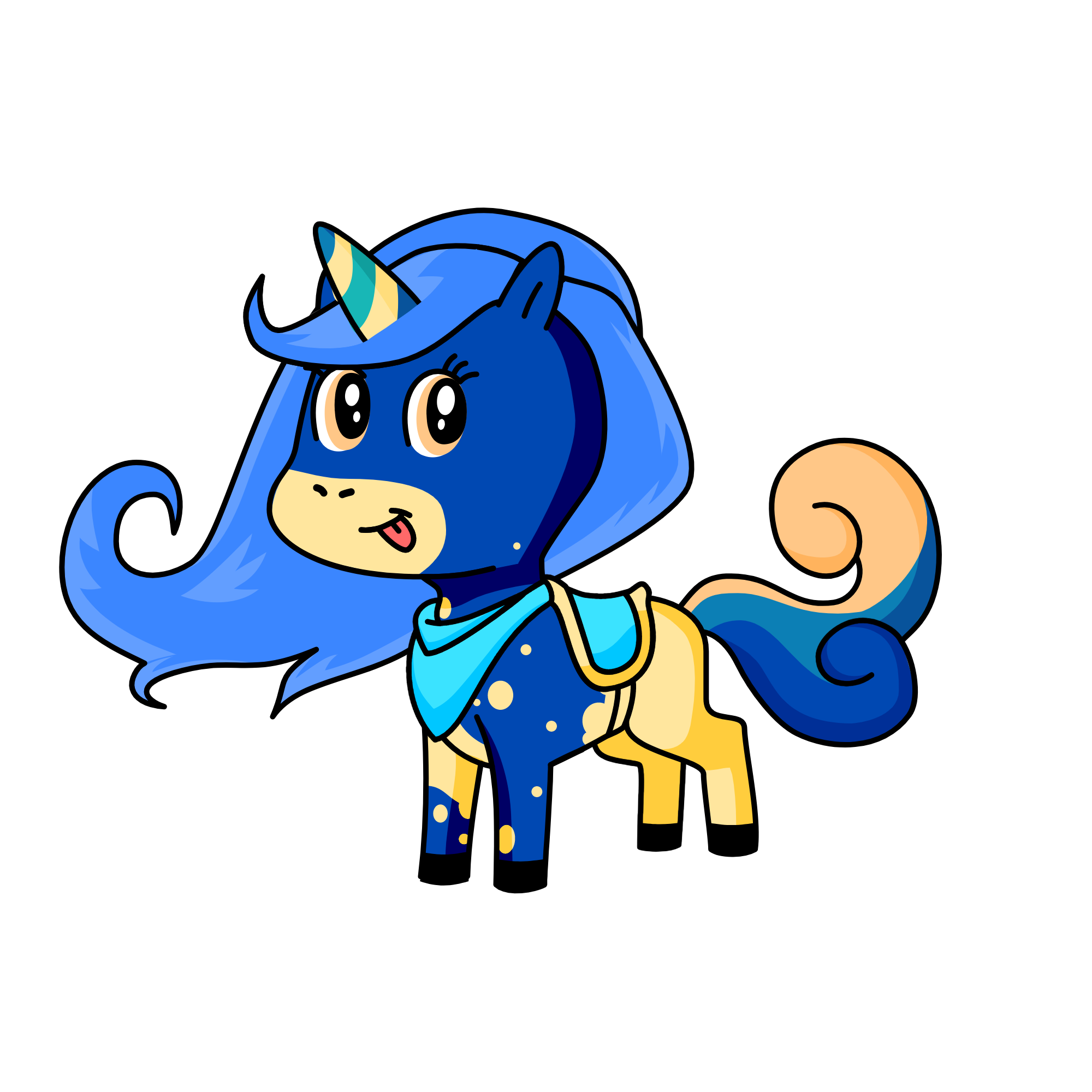 Snow, the unicorn