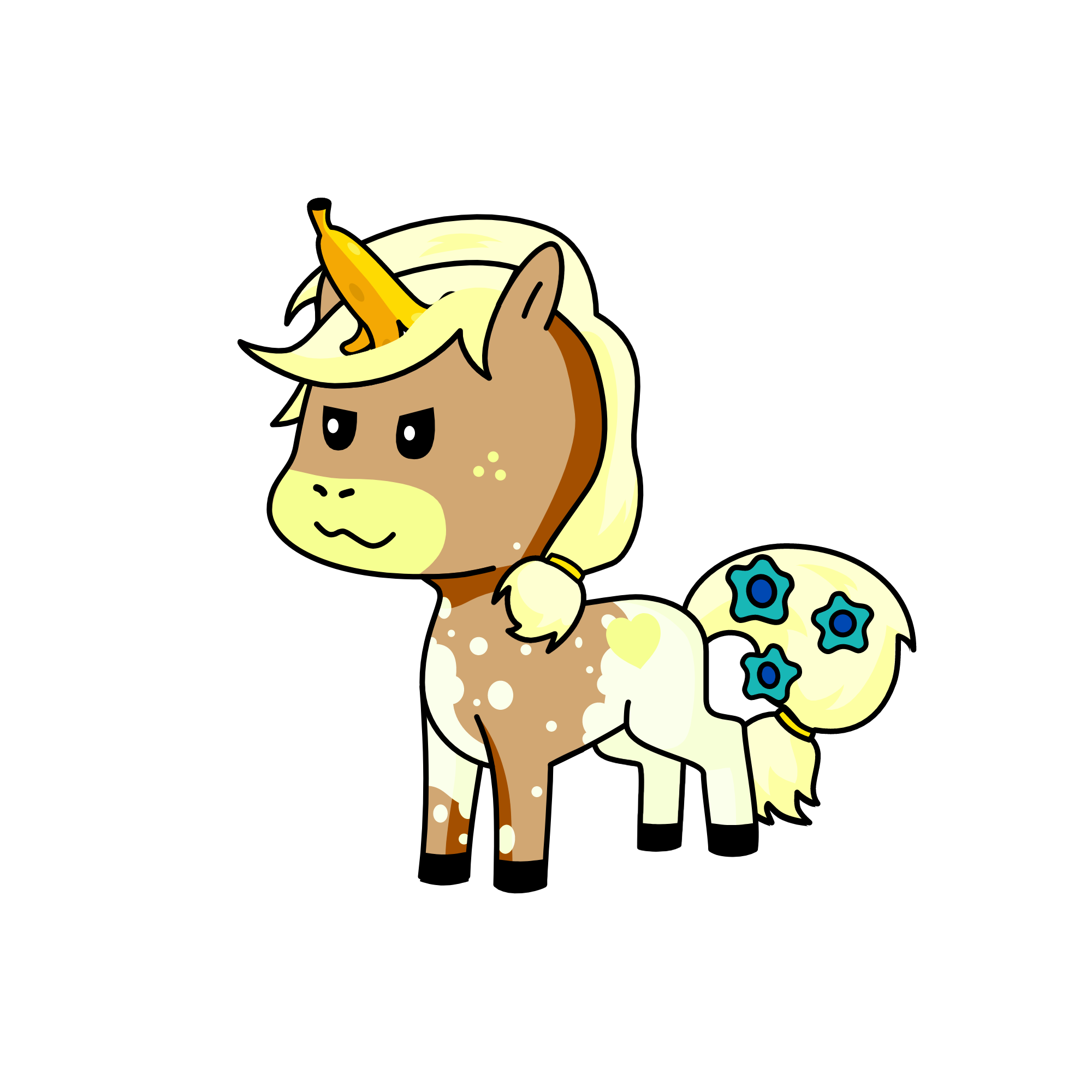Banana Cream Picorn, the unicorn