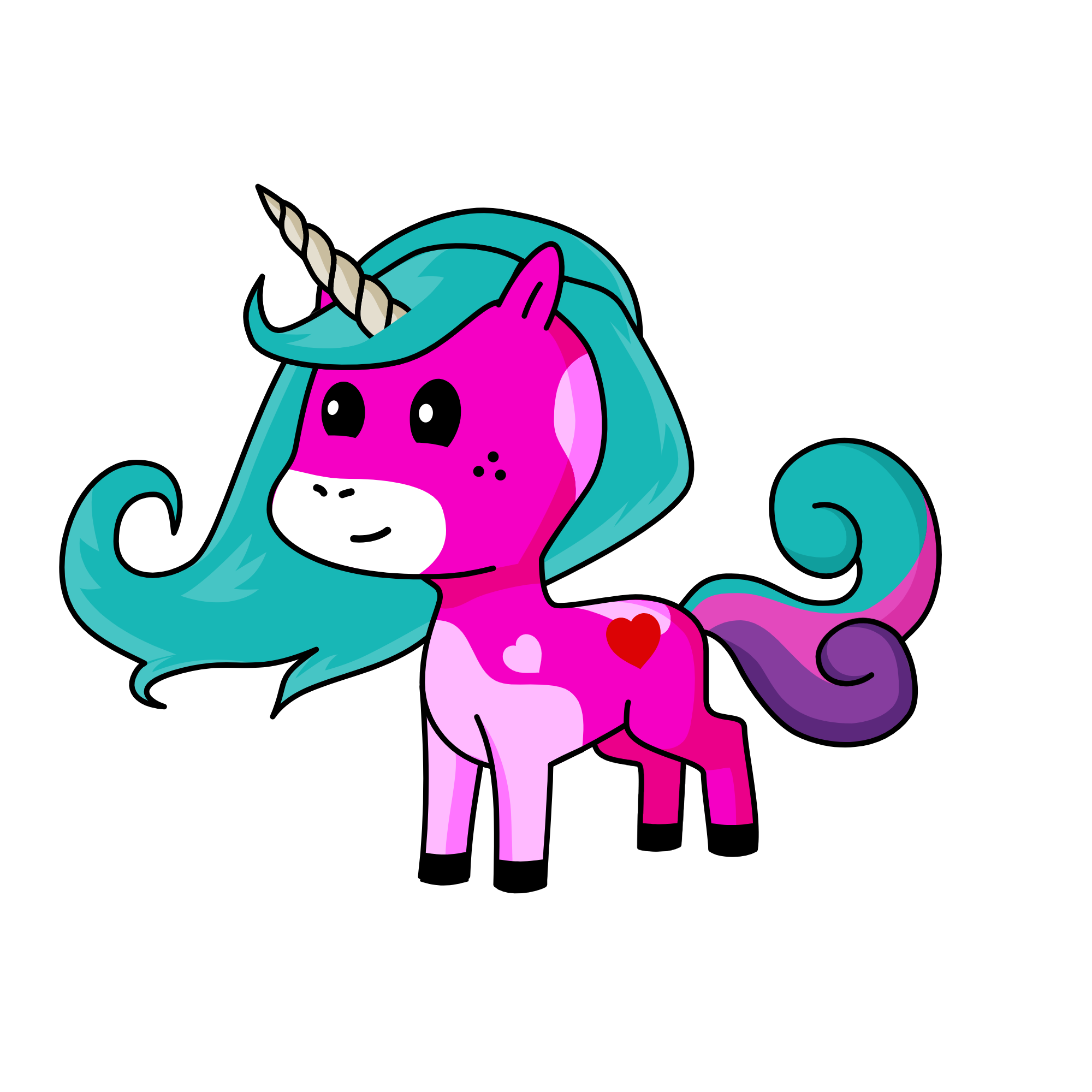 The Queen, the unicorn