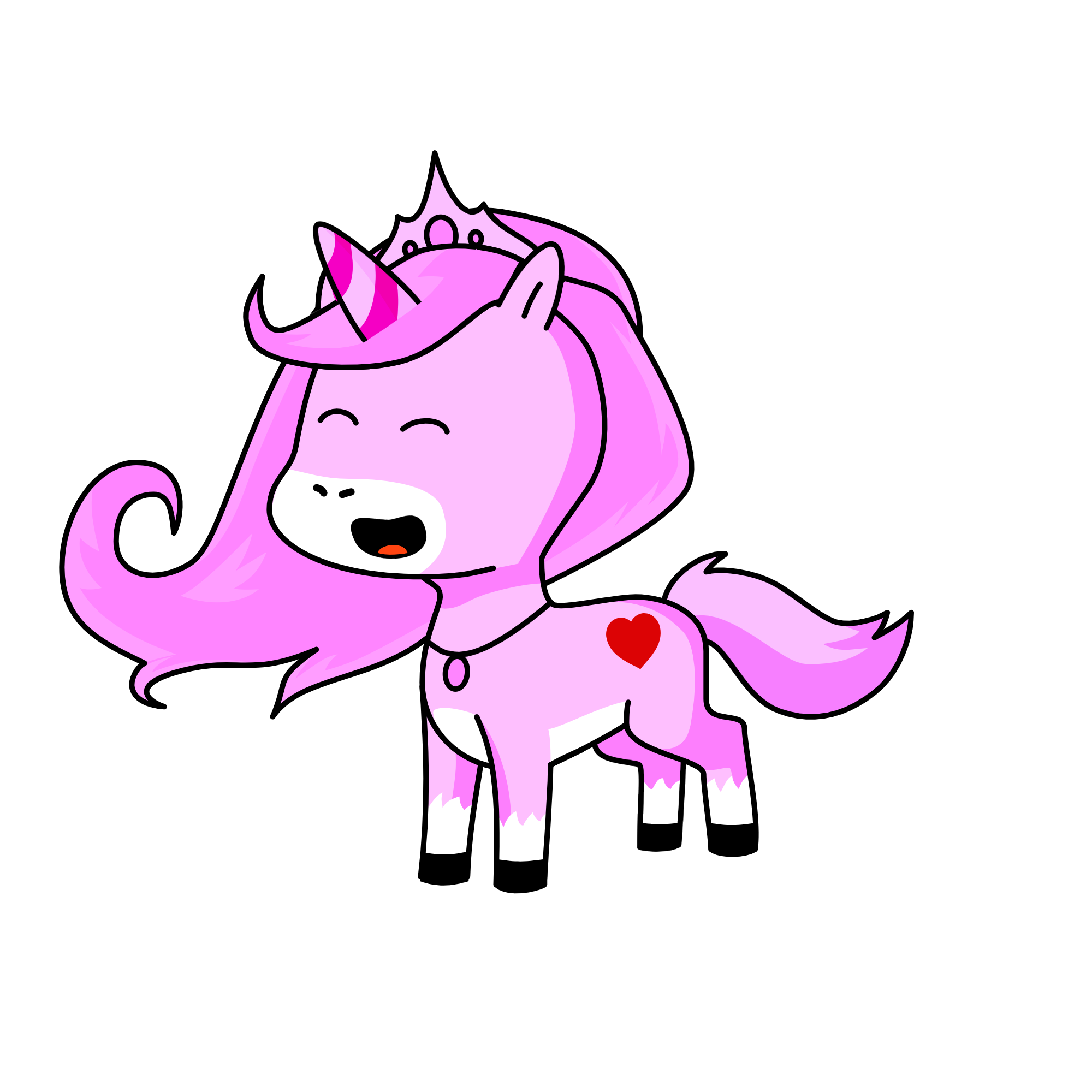 Queen Cotten Candy, the unicorn