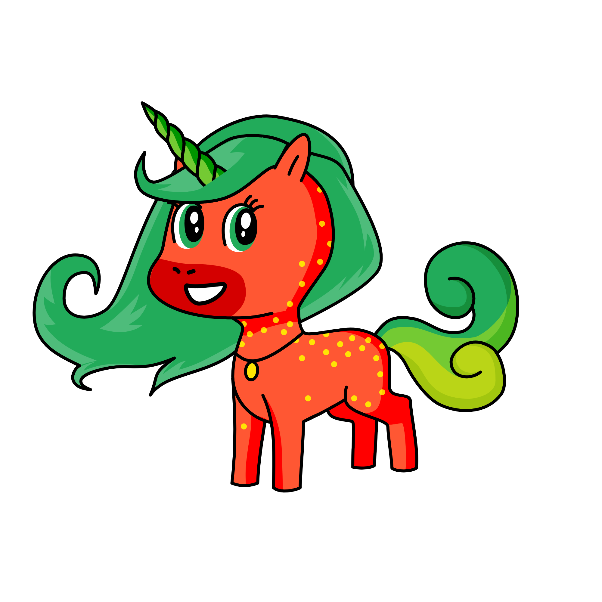 Stawberry, the unicorn
