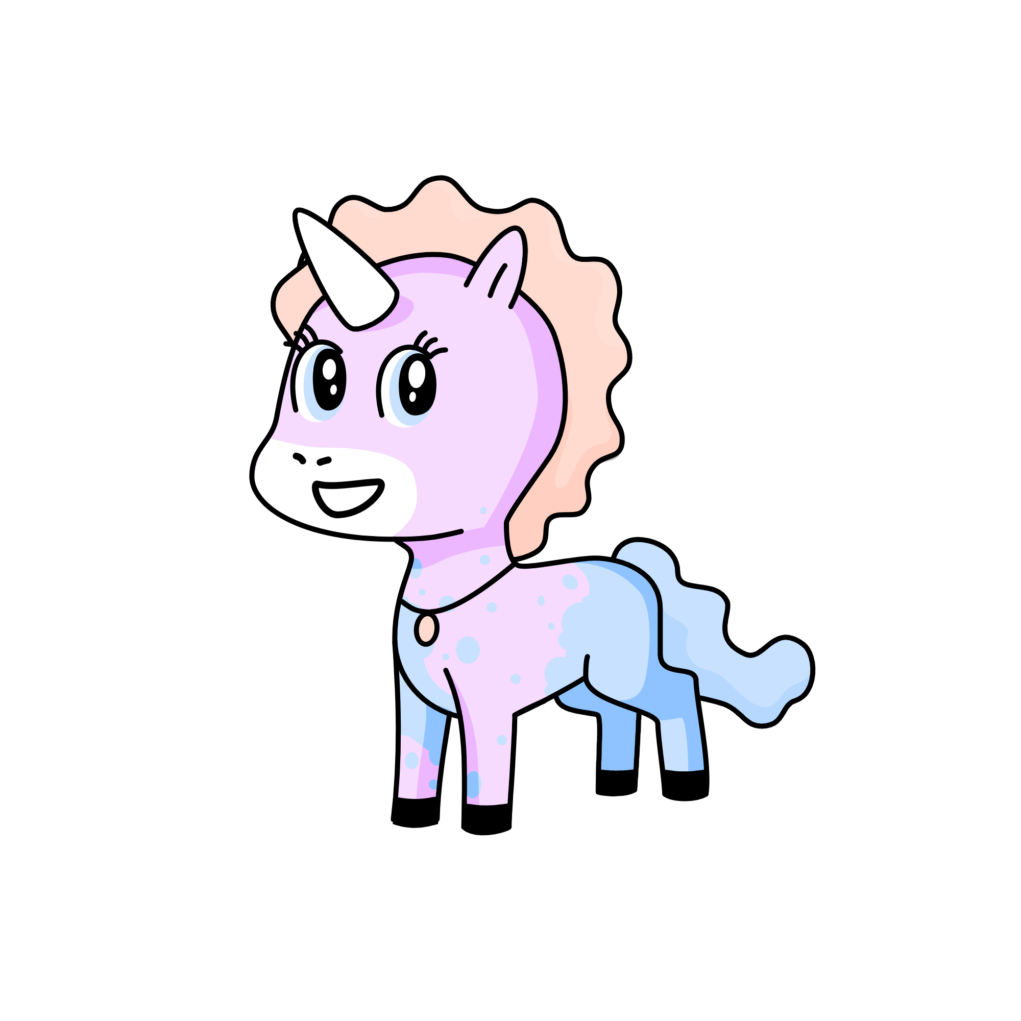 Cotton candy, the unicorn