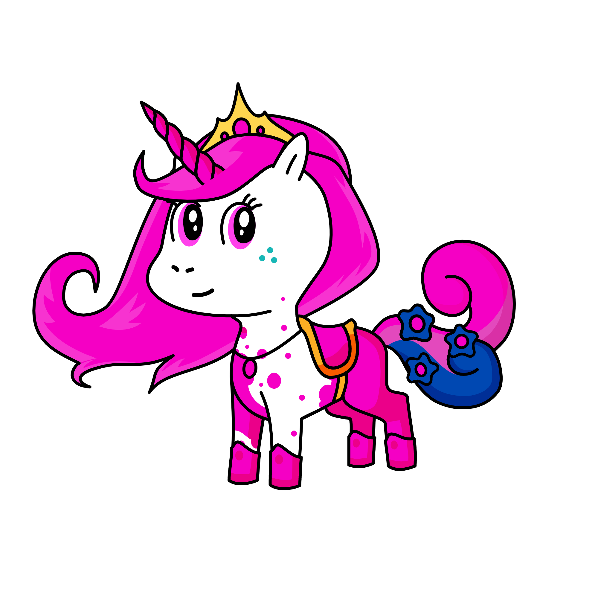 pink, the unicorn